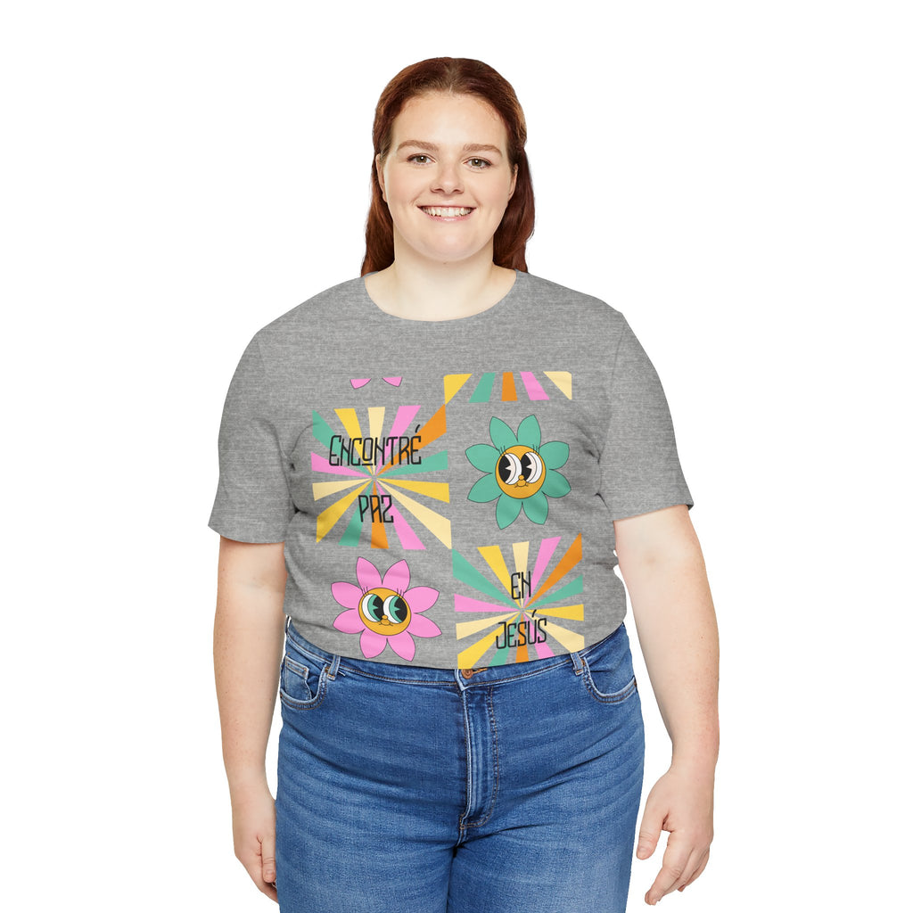 Woman's Spanish "Encontré paz en Jesús"- Camisa Retro Español