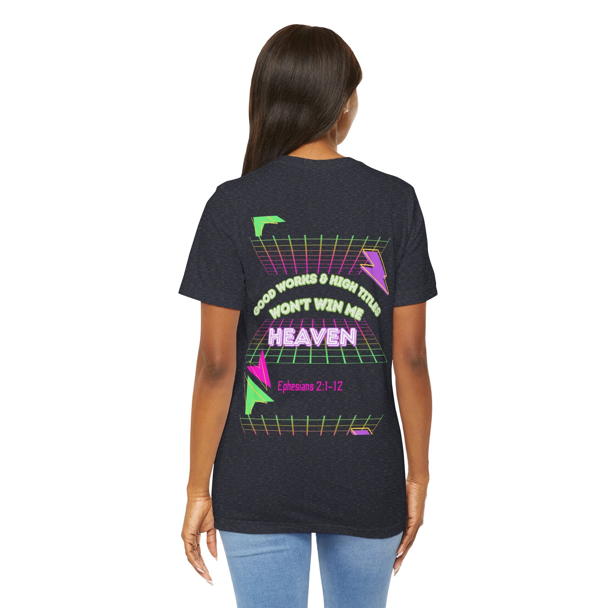 Woman's "Good works" Retro Tee— Ephesians 2:1-12 Retro Christian T-Shirt