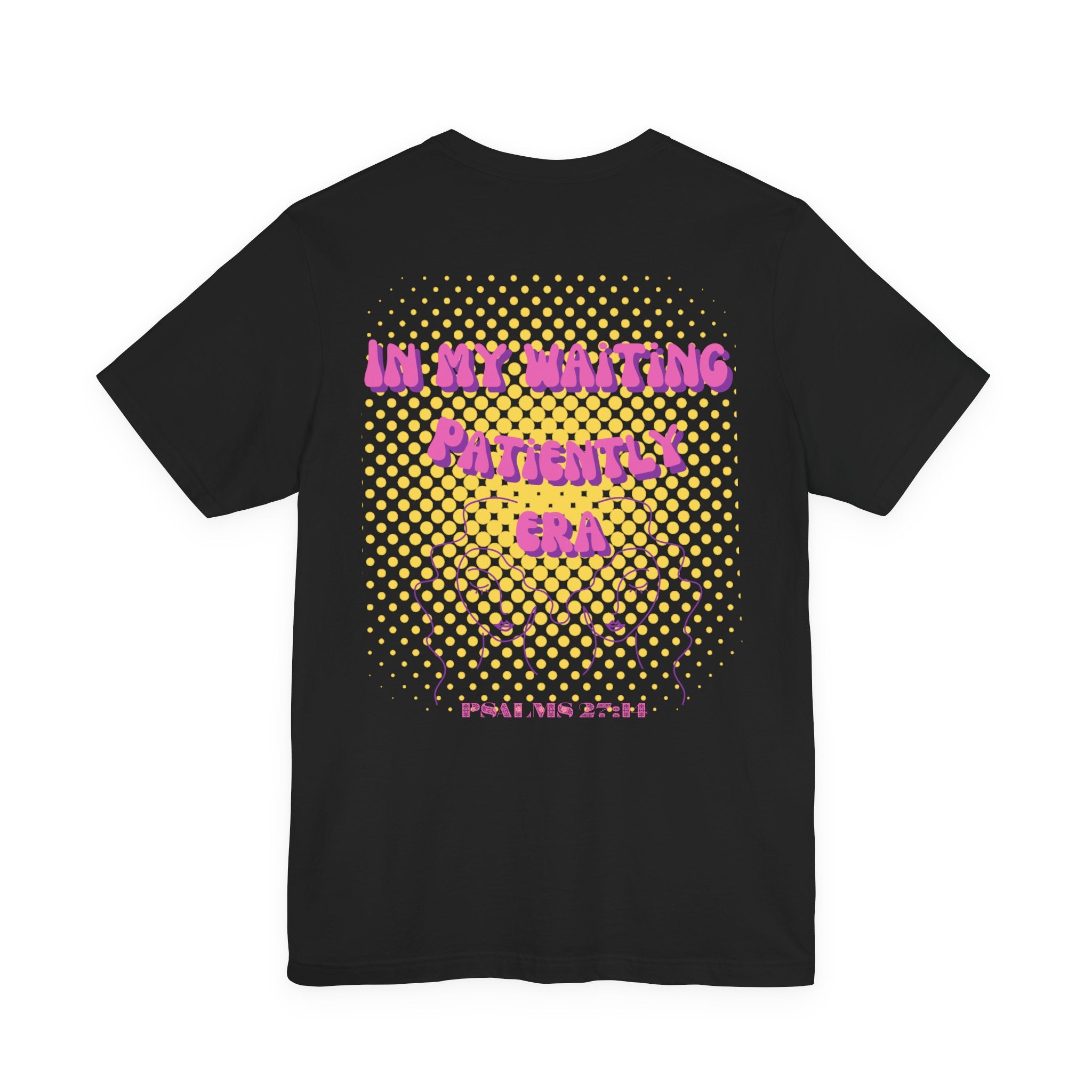 Women's 'In my Waiting Patiently Era' Tee - Yellow Graphic Jersey Short Sleeve