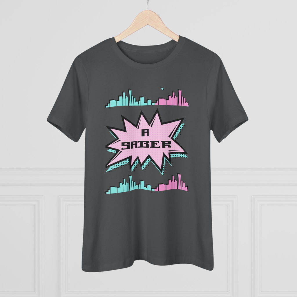 Women's Spanish 'A Saber' Cotton Tee – Retro Español Graphic T-Shirt