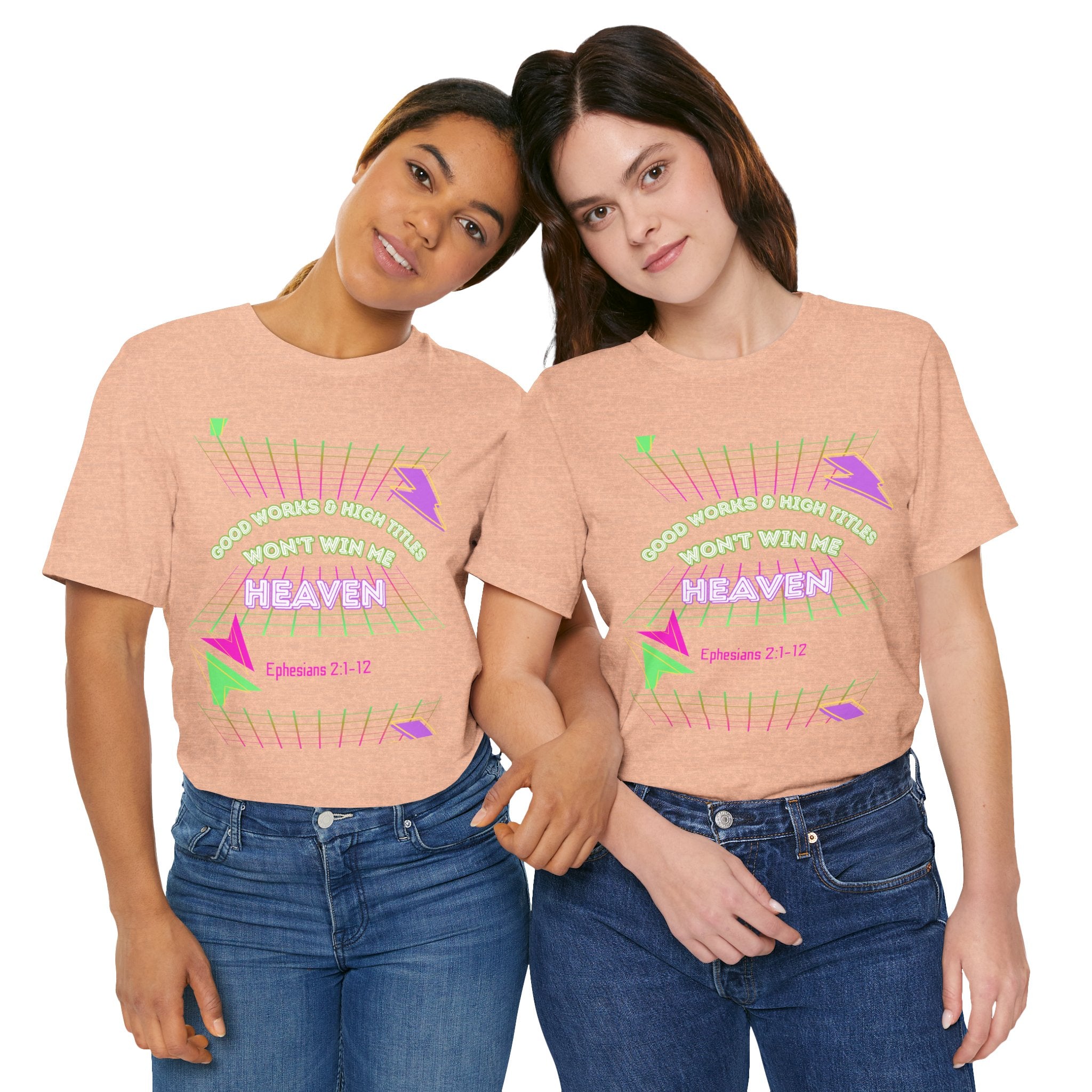 Woman's "Good works" Retro Tee— Ephesians 2:1-12 Retro Christian T-Shirt