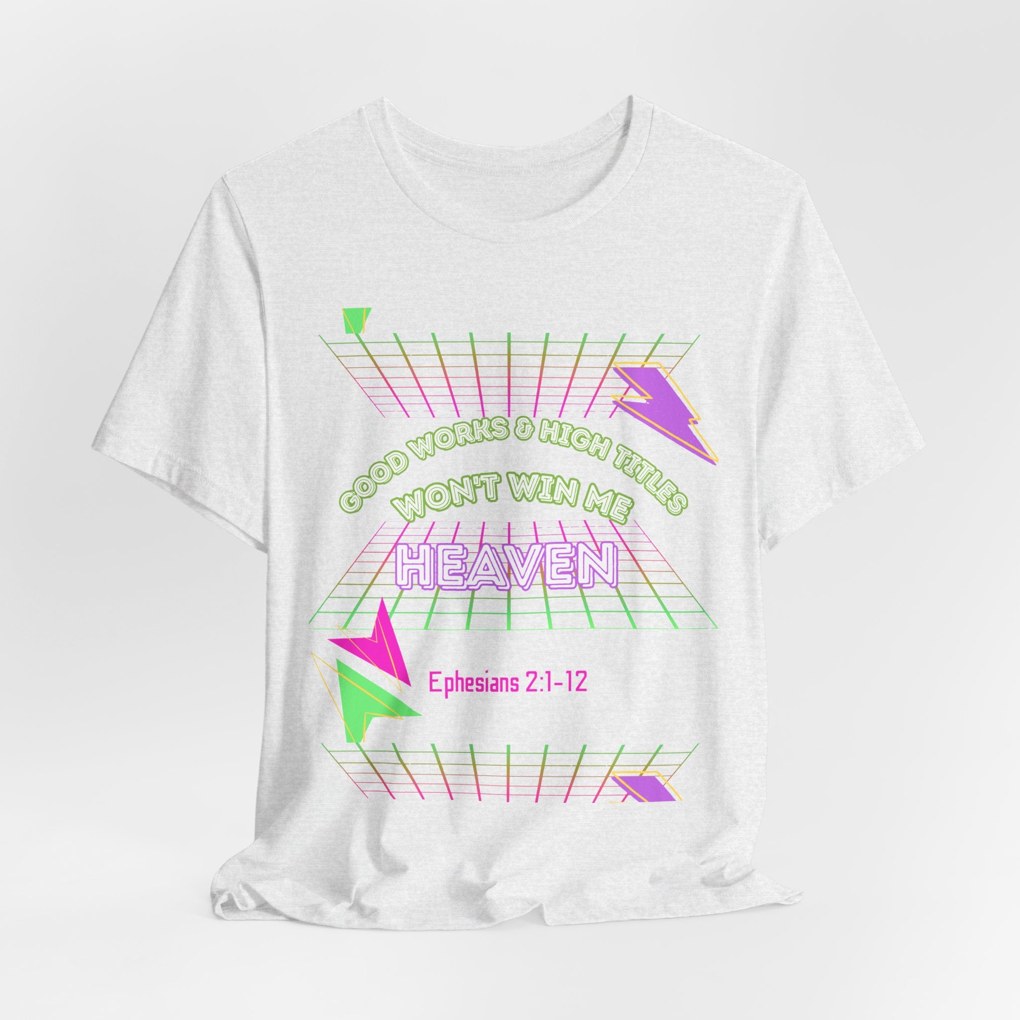 Woman's "Good works" Retro Tee— Ephesians 2:1-12 Retro Christian T-Shirt