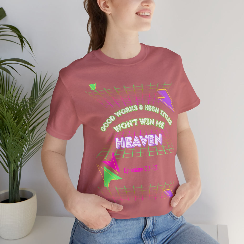 Woman's "Good works" Retro Tee— Ephesians 2:1-12 Retro Christian T-Shirt