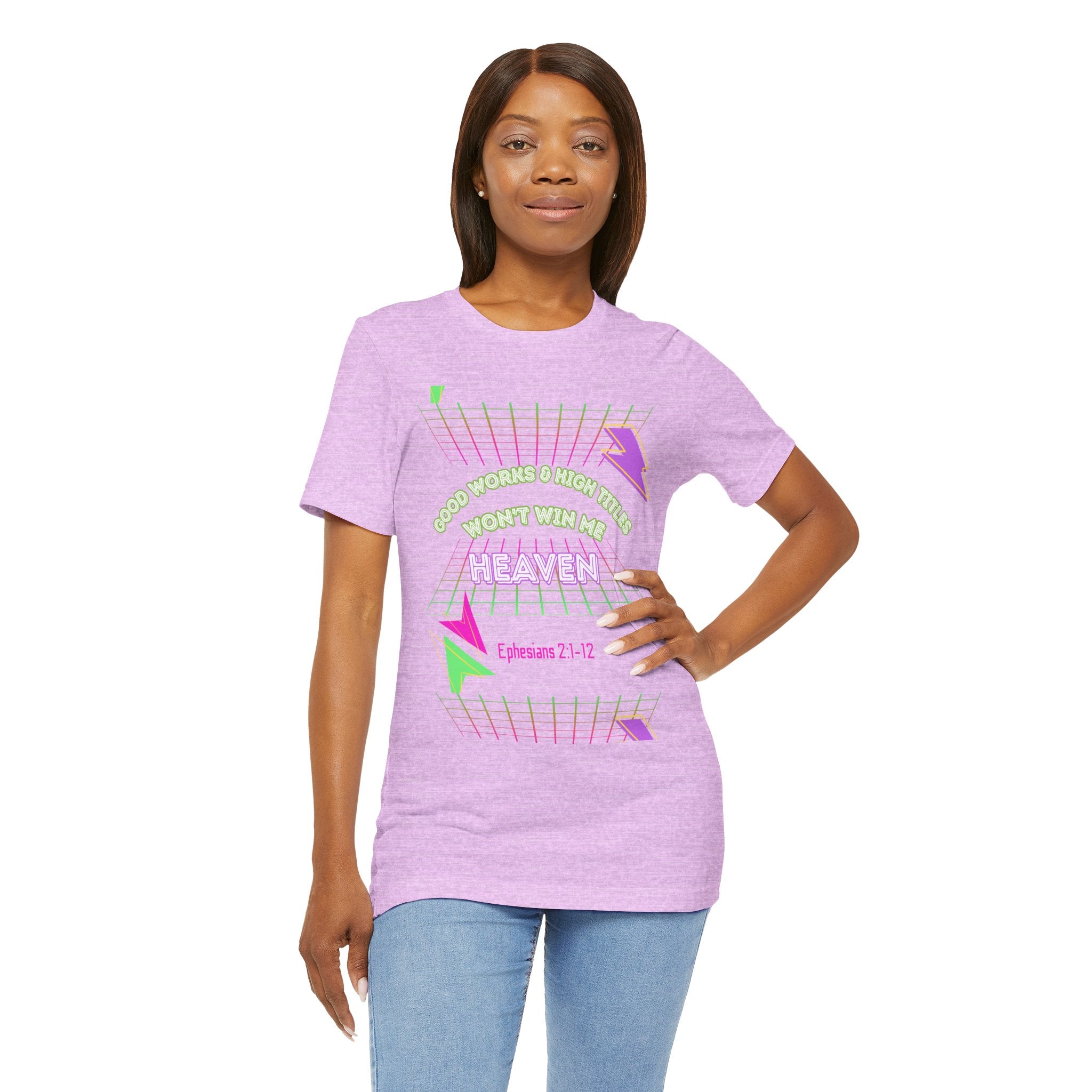 Woman's "Good works" Retro Tee— Ephesians 2:1-12 Retro Christian T-Shirt