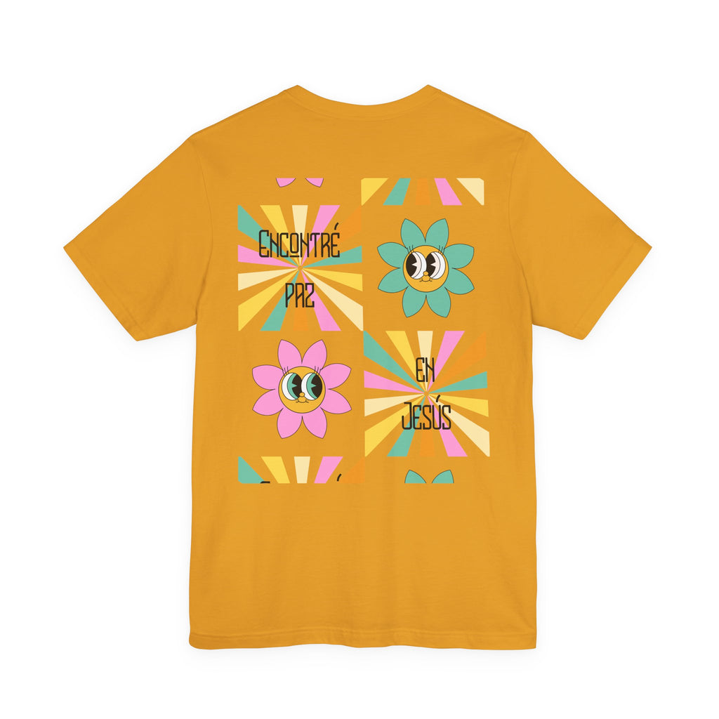 Woman's Spanish "Encontré paz en Jesús"- Camisa Retro Español