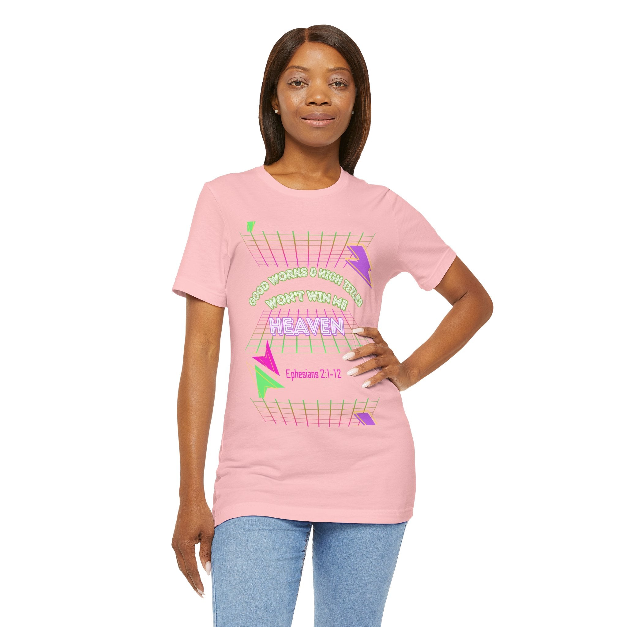 Woman's "Good works" Retro Tee— Ephesians 2:1-12 Retro Christian T-Shirt