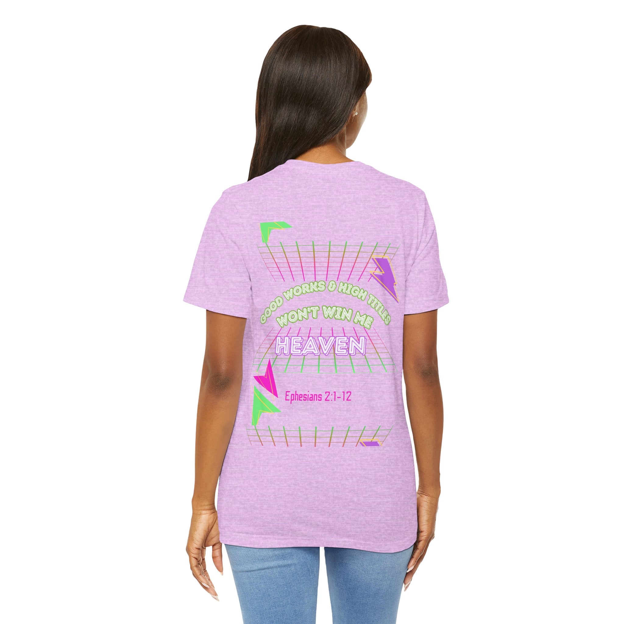 Woman's "Good works" Retro Tee— Ephesians 2:1-12 Retro Christian T-Shirt