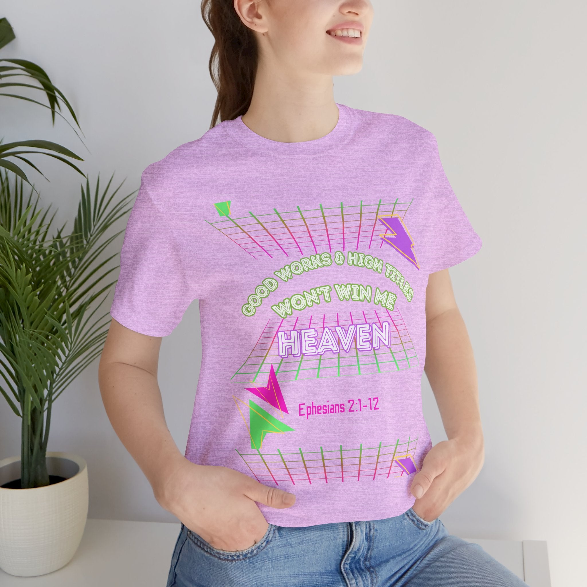 Woman's "Good works" Retro Tee— Ephesians 2:1-12 Retro Christian T-Shirt