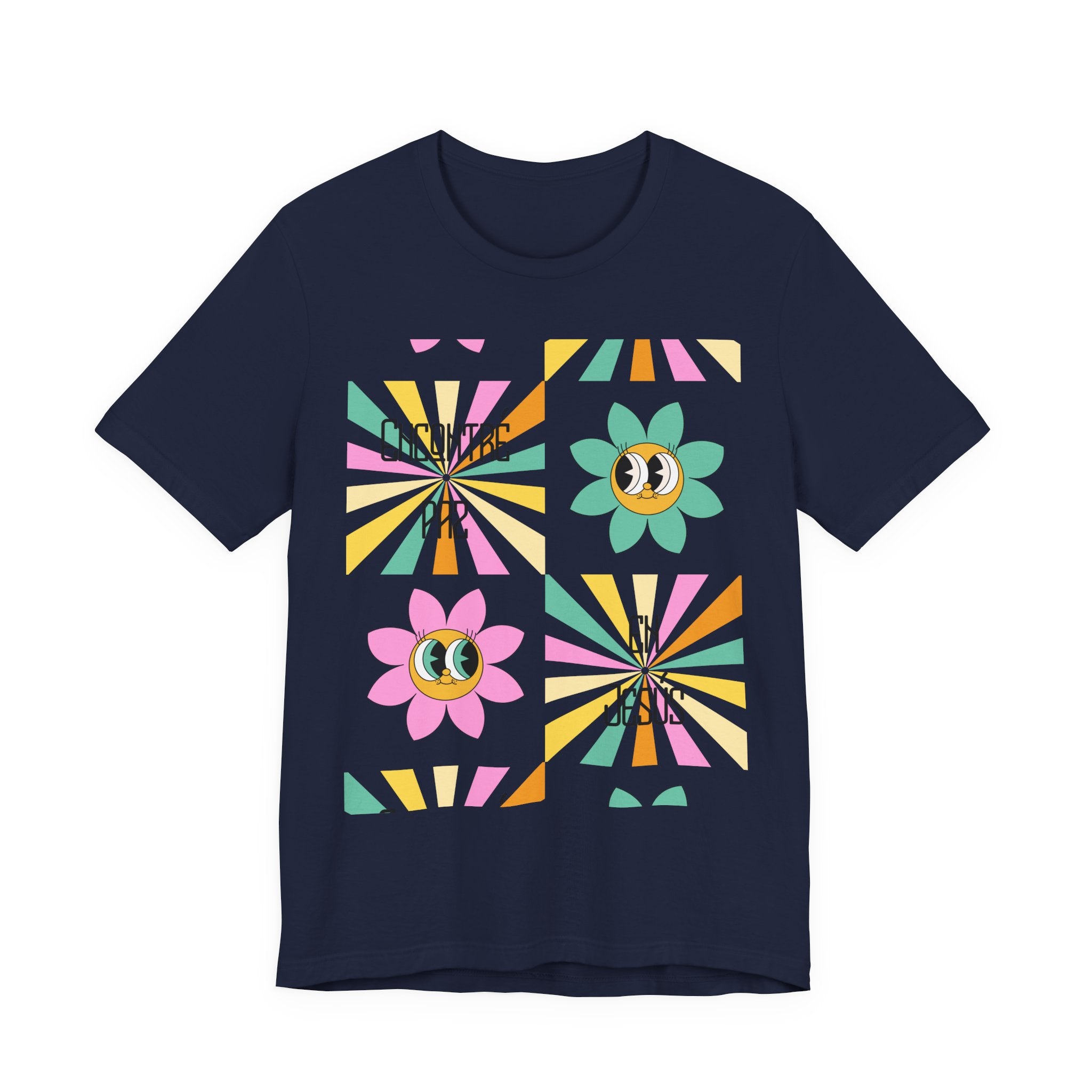 Woman's Spanish "Encontré paz en Jesús"- Camisa Retro Español