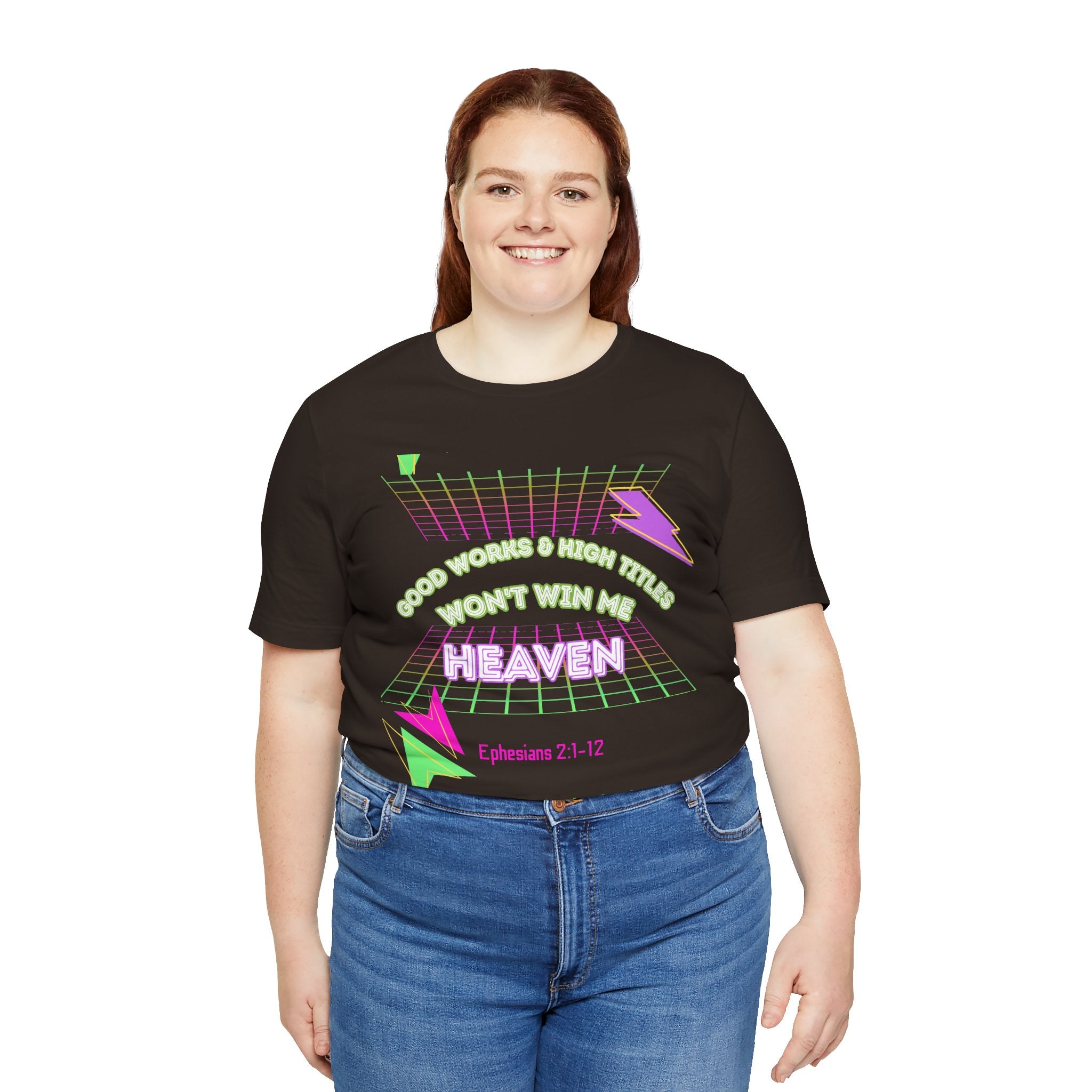 Woman's "Good works" Retro Tee— Ephesians 2:1-12 Retro Christian T-Shirt