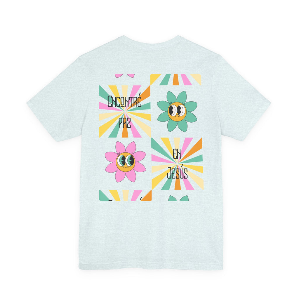 Woman's Spanish "Encontré paz en Jesús"- Camisa Retro Español