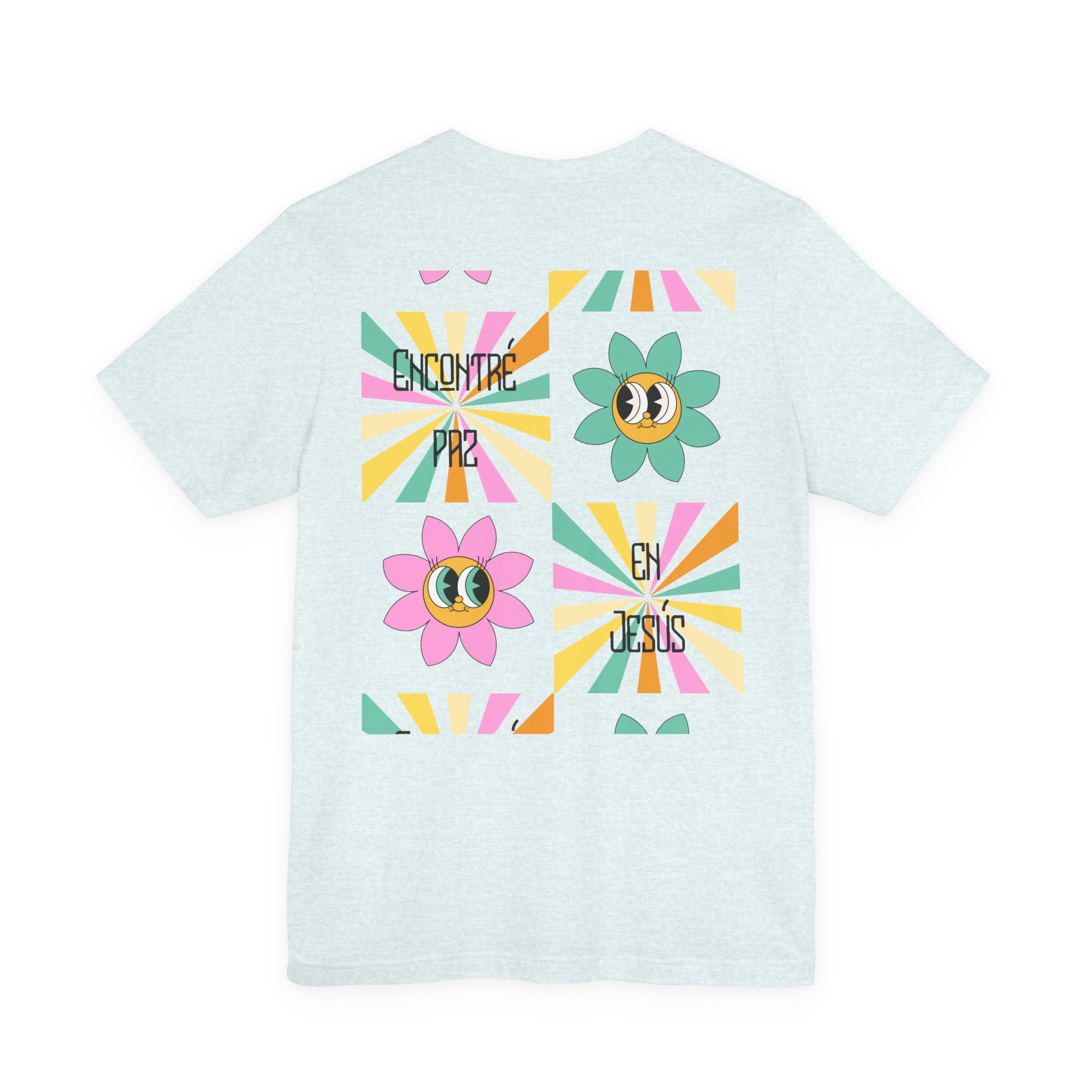 Woman's Spanish "Encontré paz en Jesús"- Camisa Retro Español