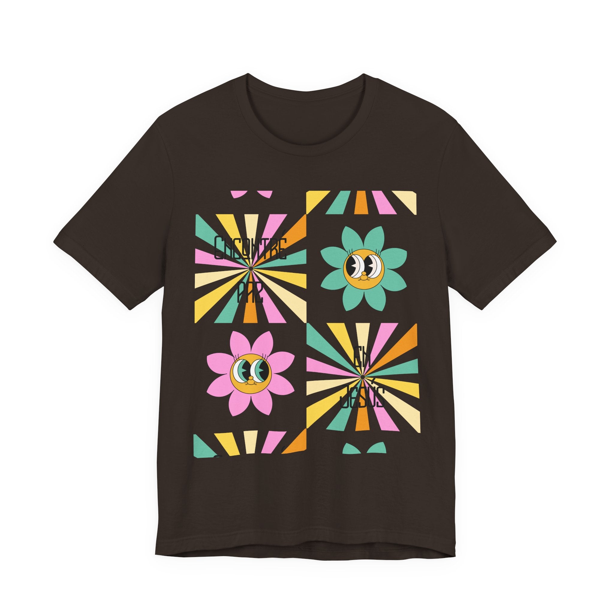 Woman's Spanish "Encontré paz en Jesús"- Camisa Retro Español