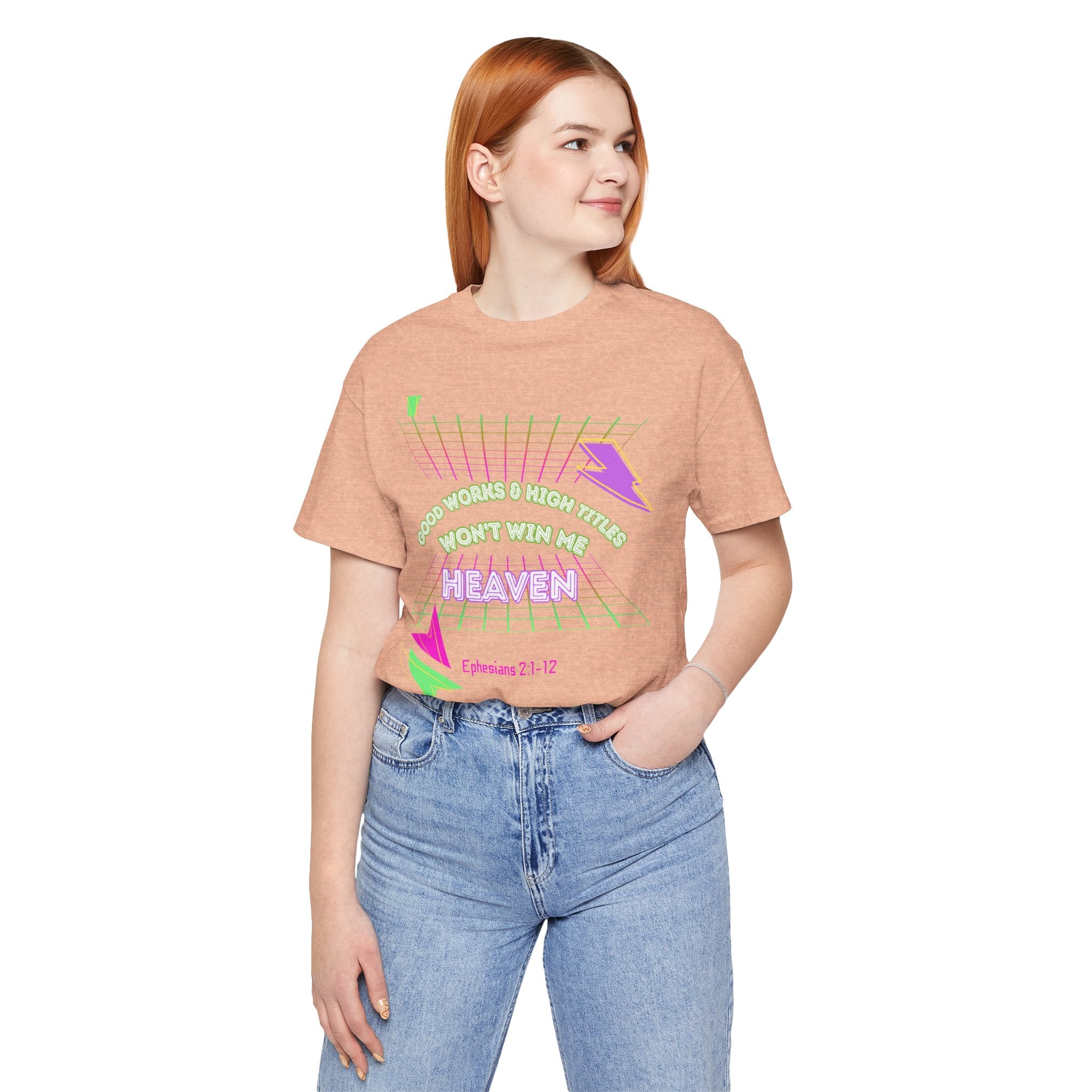 Woman's "Good works" Retro Tee— Ephesians 2:1-12 Retro Christian T-Shirt