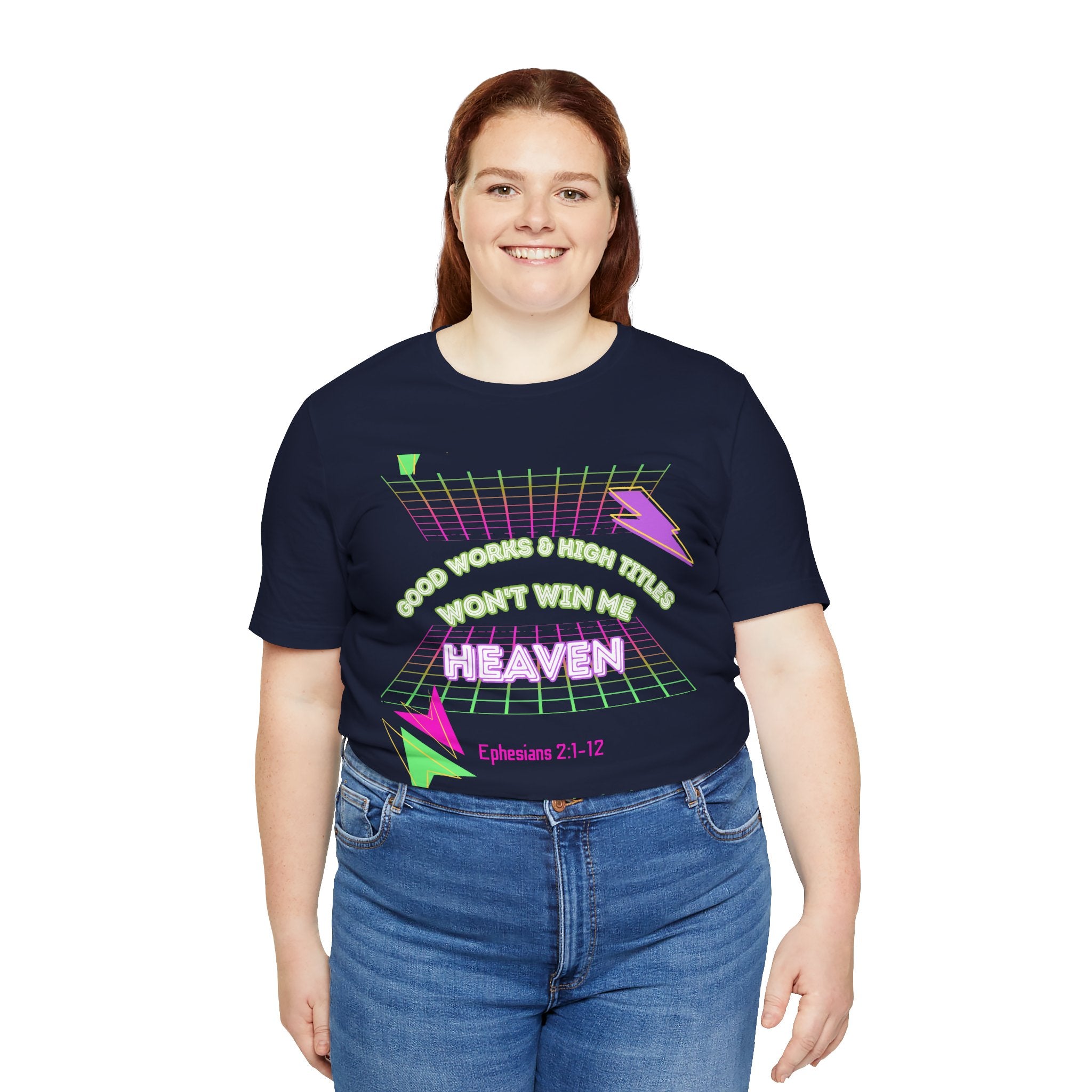 Woman's "Good works" Retro Tee— Ephesians 2:1-12 Retro Christian T-Shirt