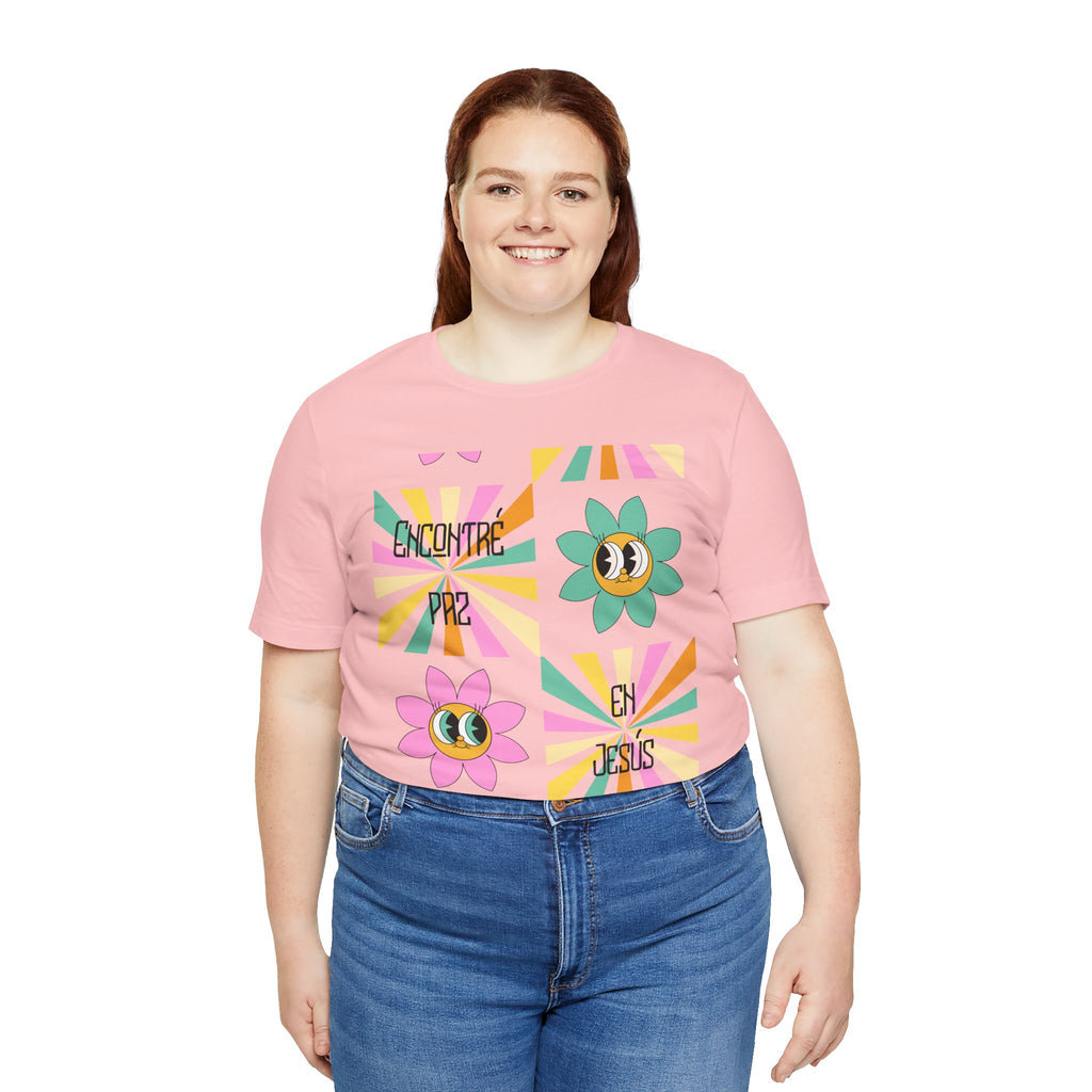 Woman's Spanish "Encontré paz en Jesús"- Camisa Retro Español