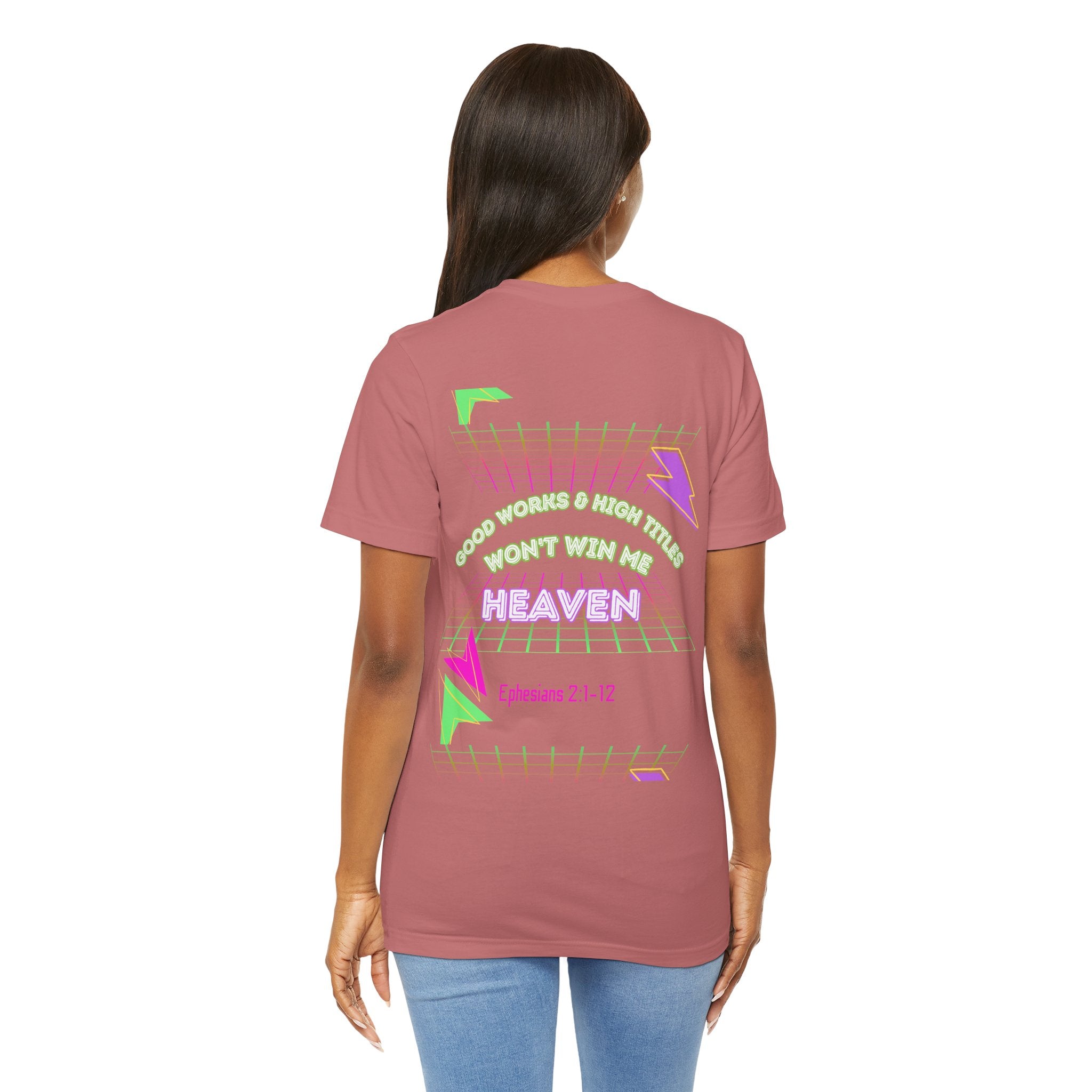 Woman's "Good works" Retro Tee— Ephesians 2:1-12 Retro Christian T-Shirt