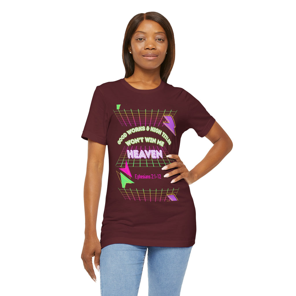 Woman's "Good works" Retro Tee— Ephesians 2:1-12 Retro Christian T-Shirt