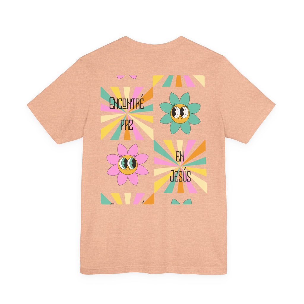 Woman's Spanish "Encontré paz en Jesús"- Camisa Retro Español