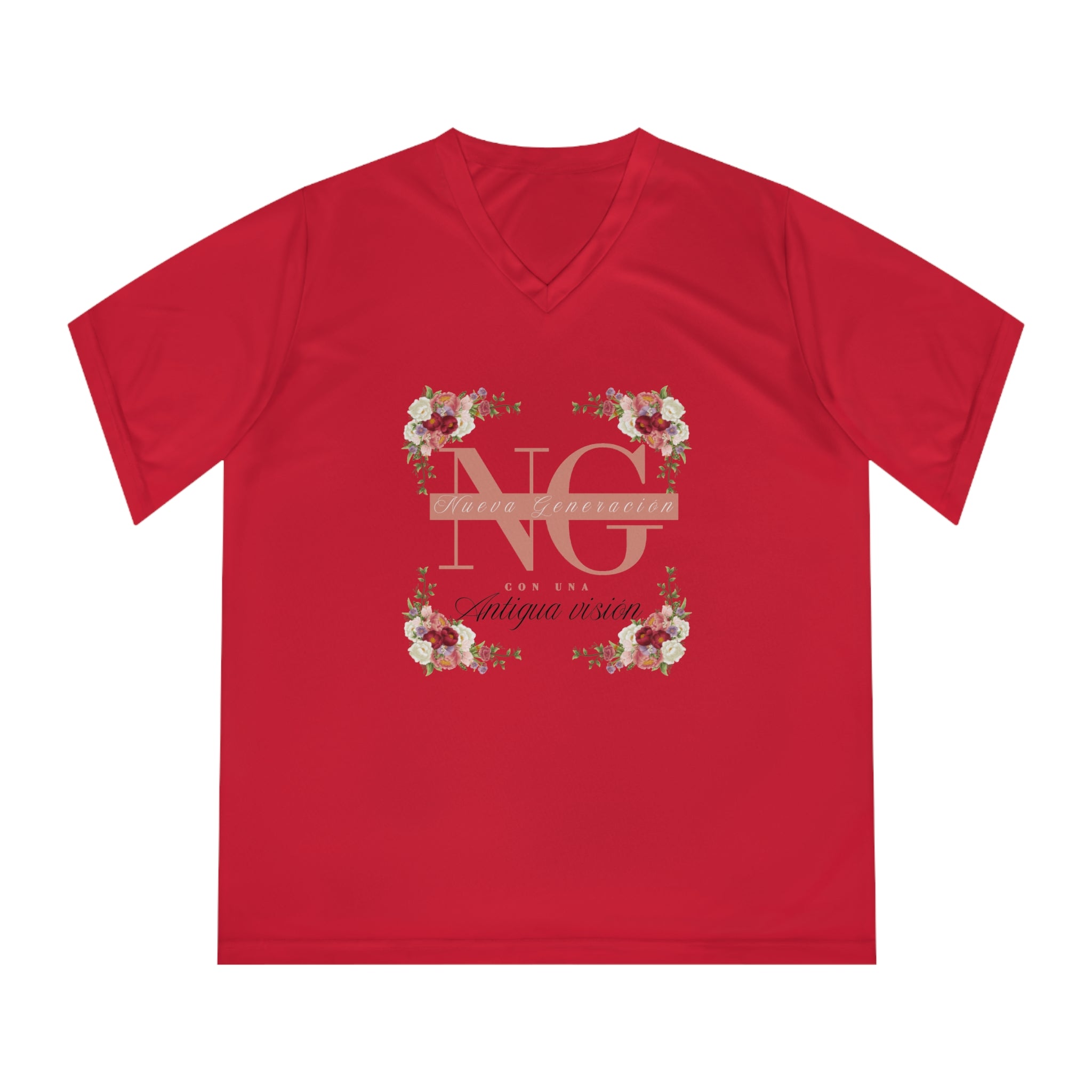 Woman's Spanish Floral Tee — "Nueva generación con una antigua visión"