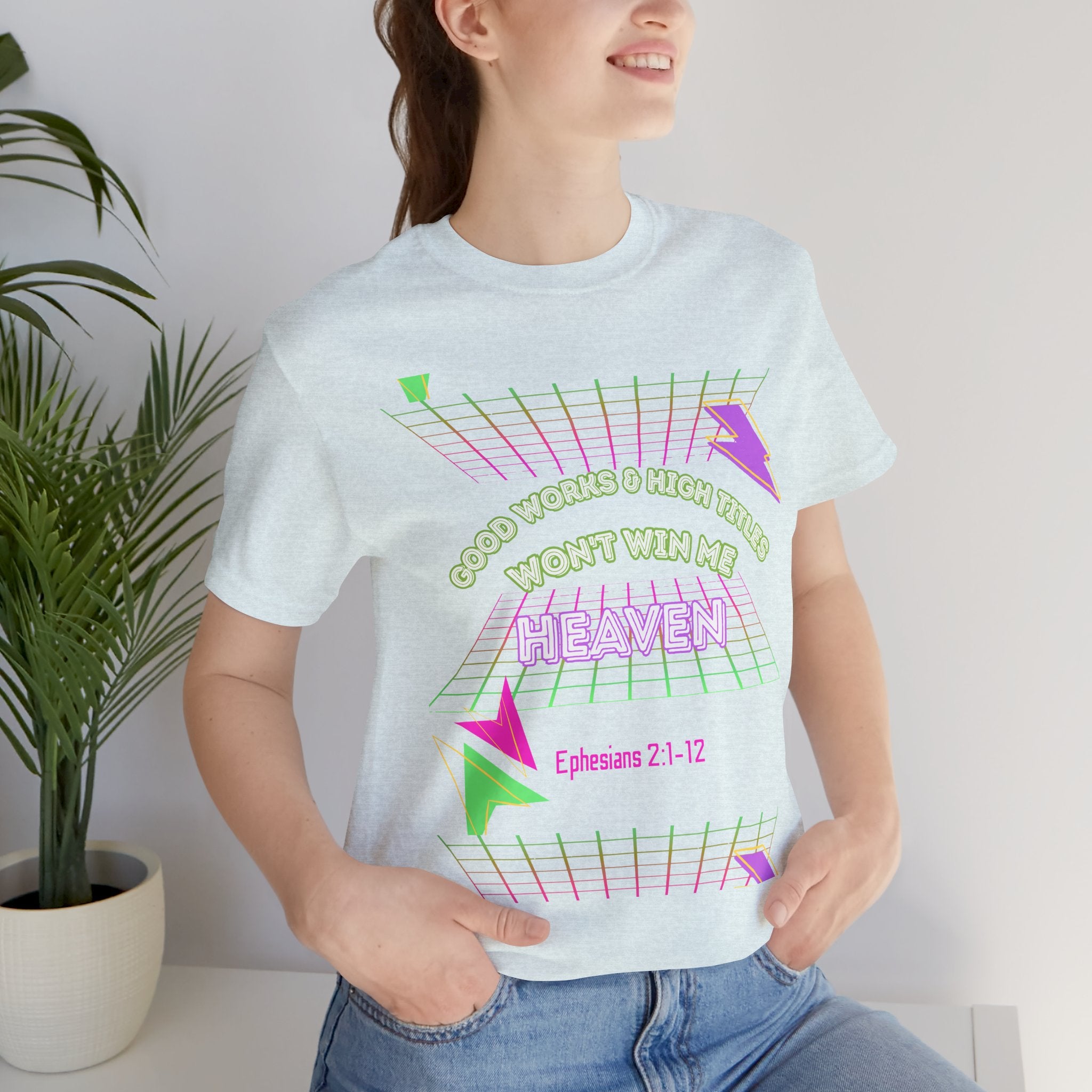 Woman's "Good works" Retro Tee— Ephesians 2:1-12 Retro Christian T-Shirt