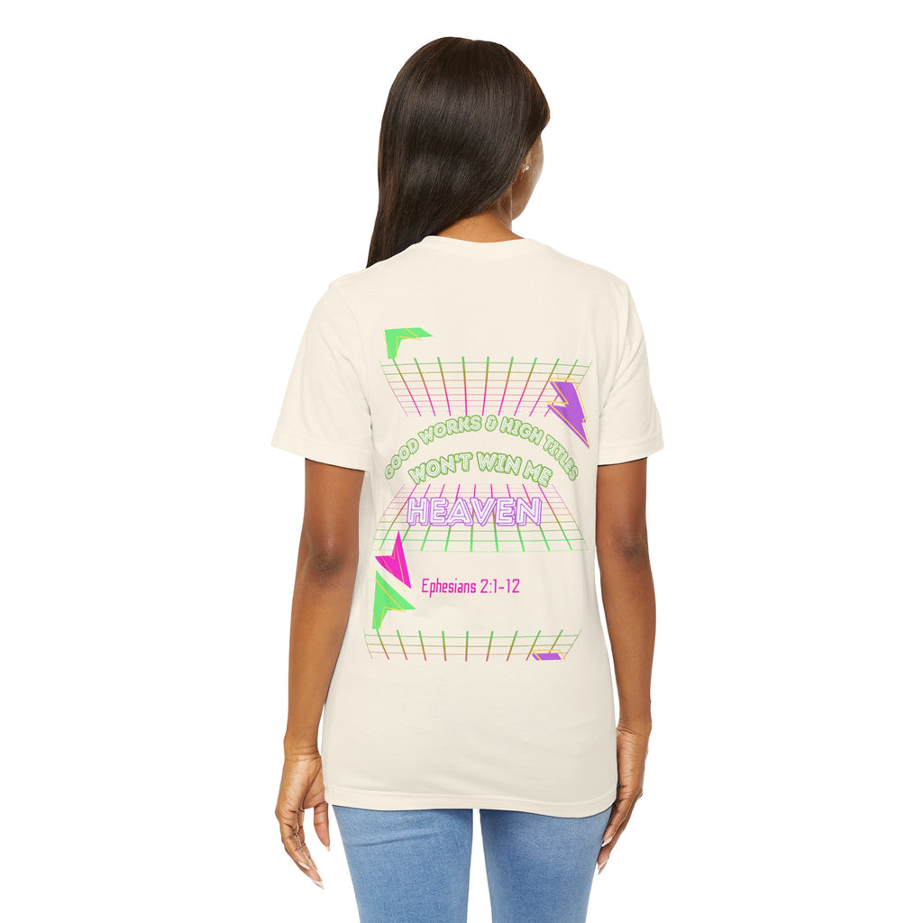 Woman's "Good works" Retro Tee— Ephesians 2:1-12 Retro Christian T-Shirt