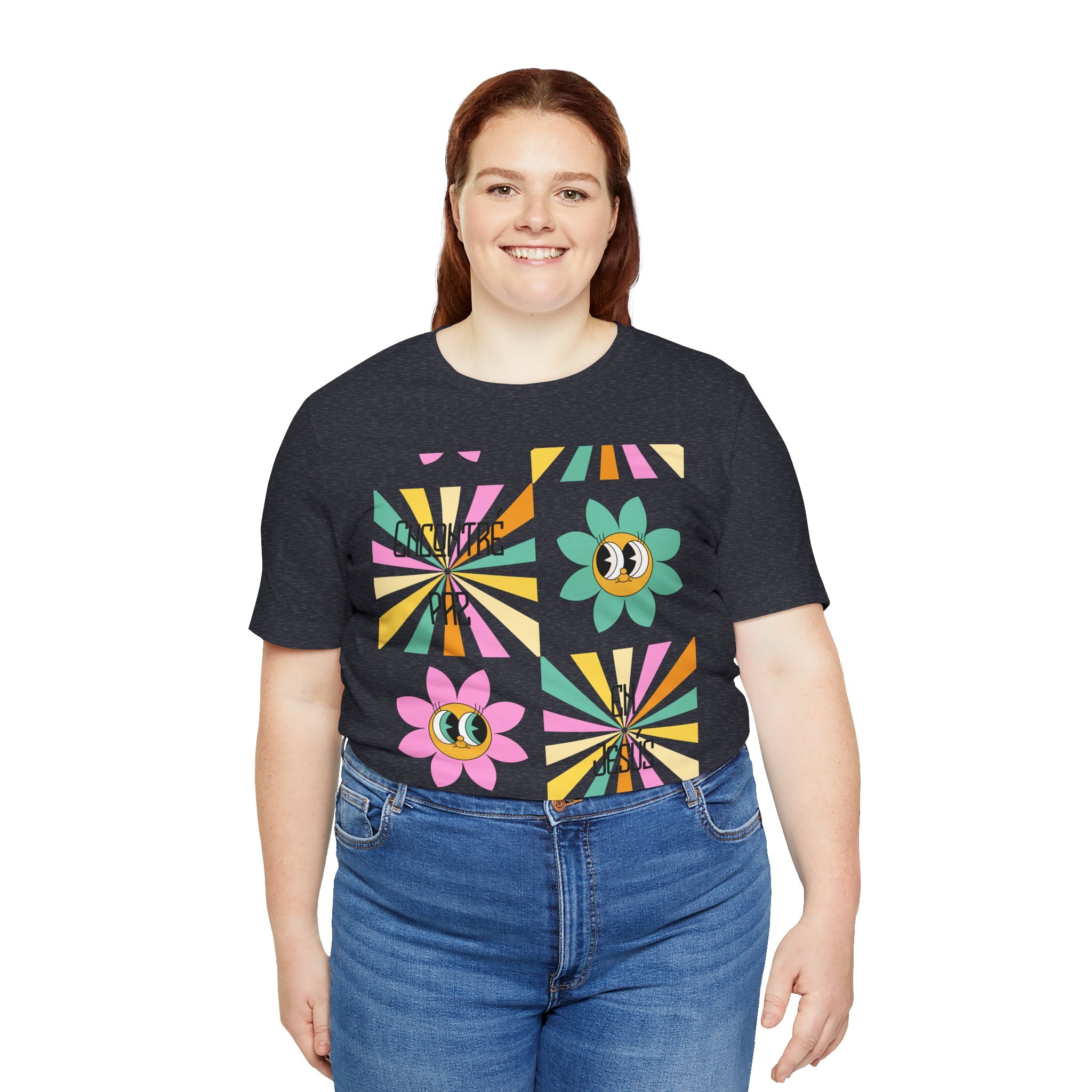 Woman's Spanish "Encontré paz en Jesús"- Camisa Retro Español