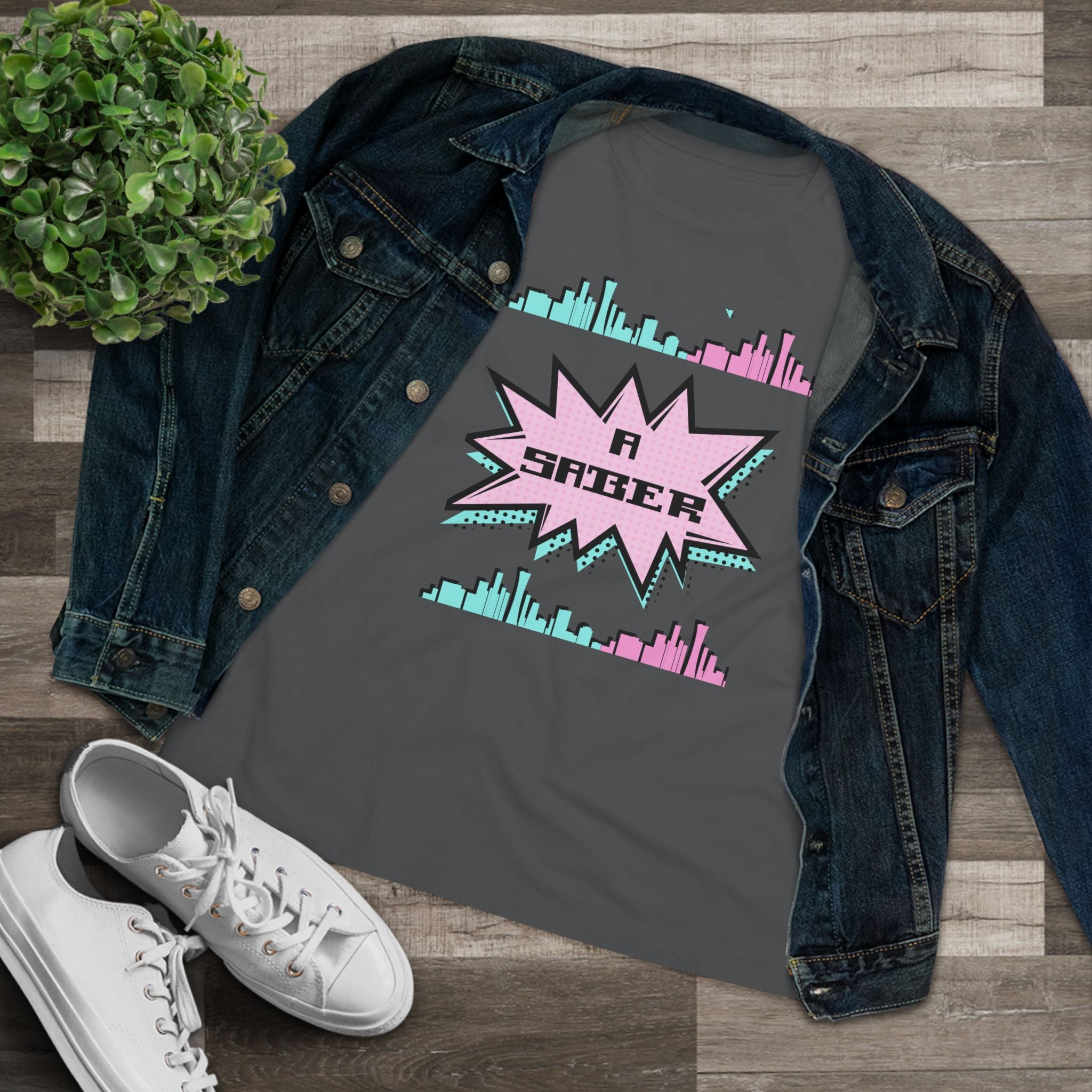 Women's Spanish 'A Saber' Cotton Tee – Retro Español Graphic T-Shirt