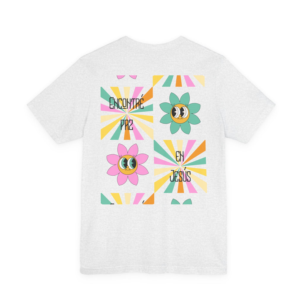 Woman's Spanish "Encontré paz en Jesús"- Camisa Retro Español
