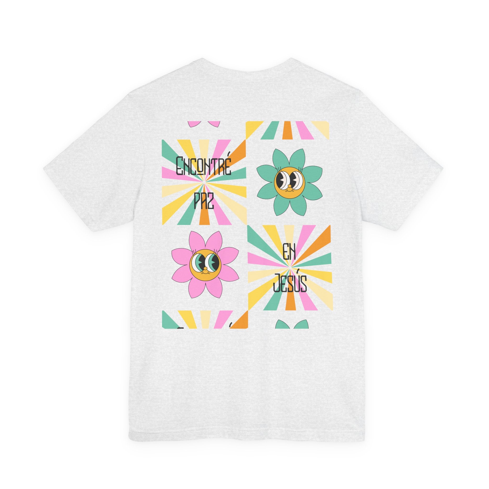 Woman's Spanish "Encontré paz en Jesús"- Camisa Retro Español