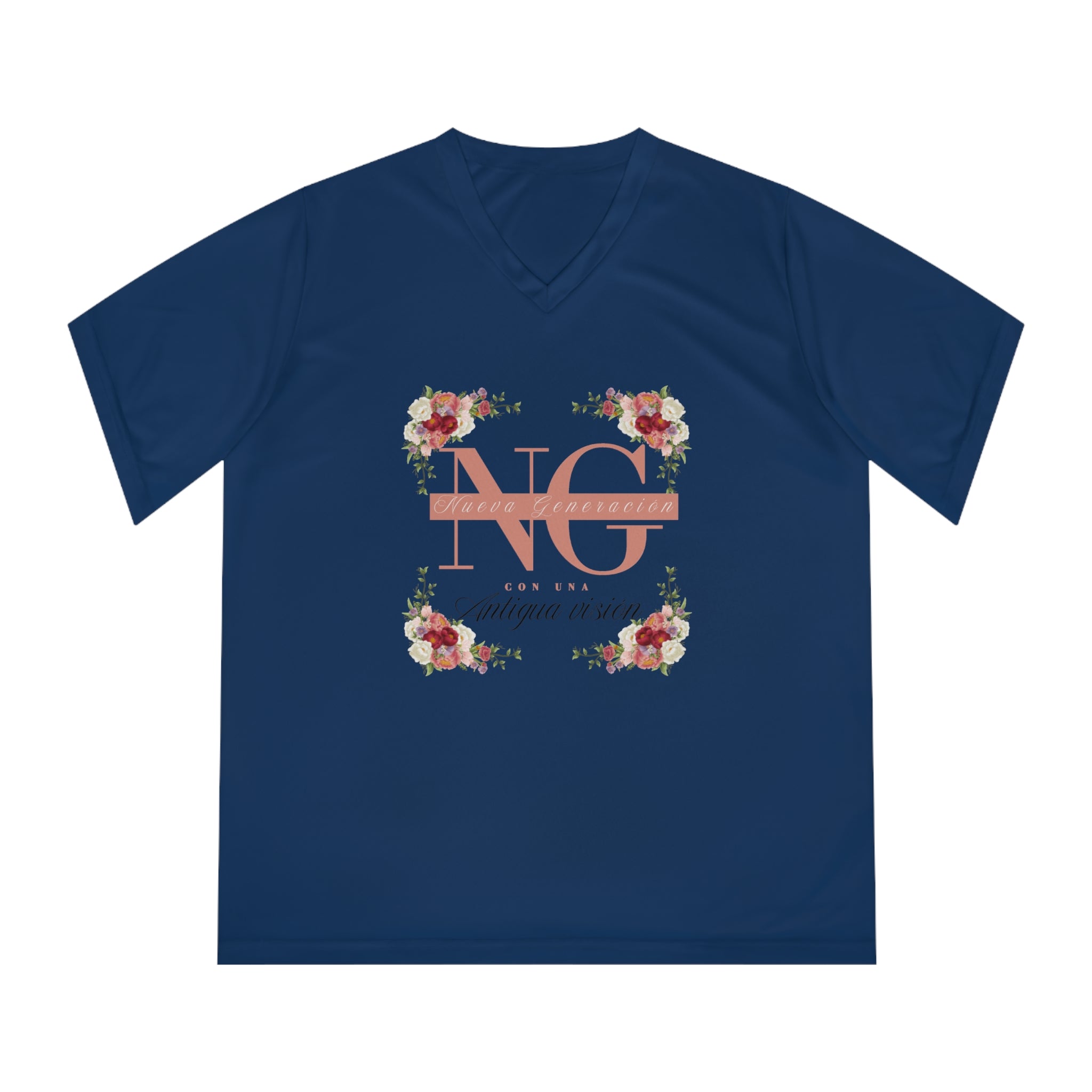 Woman's Spanish Floral Tee — "Nueva generación con una antigua visión"