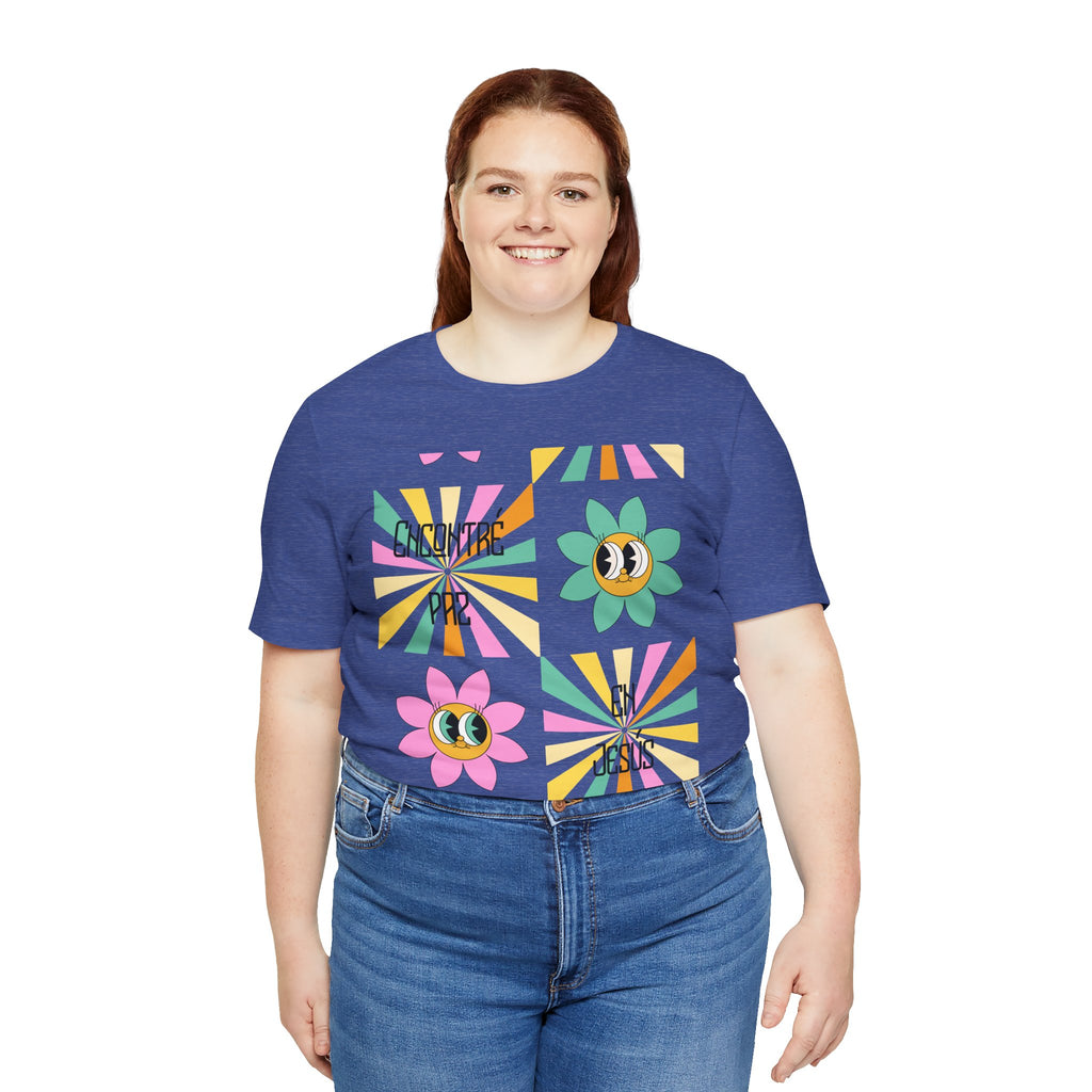 Woman's Spanish "Encontré paz en Jesús"- Camisa Retro Español