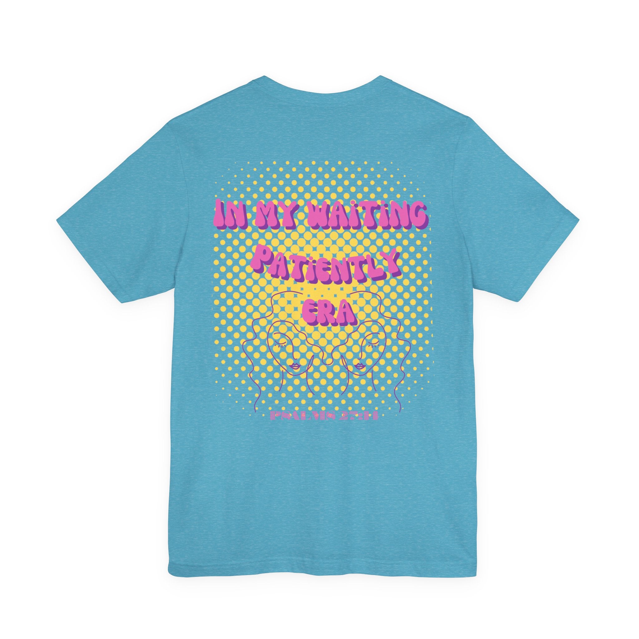 Women's 'In my Waiting Patiently Era' Tee - Yellow Graphic Jersey Short Sleeve