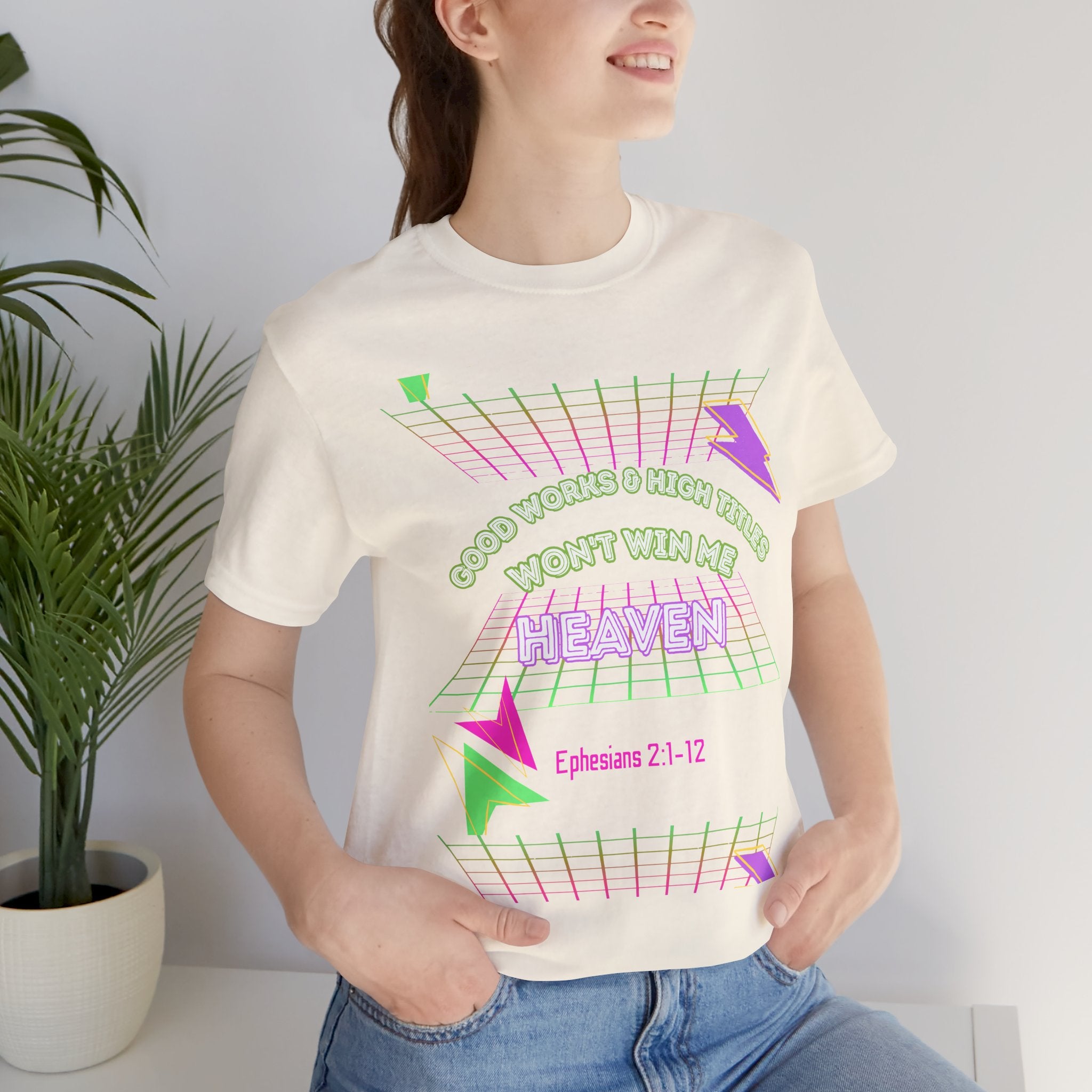 Woman's "Good works" Retro Tee— Ephesians 2:1-12 Retro Christian T-Shirt