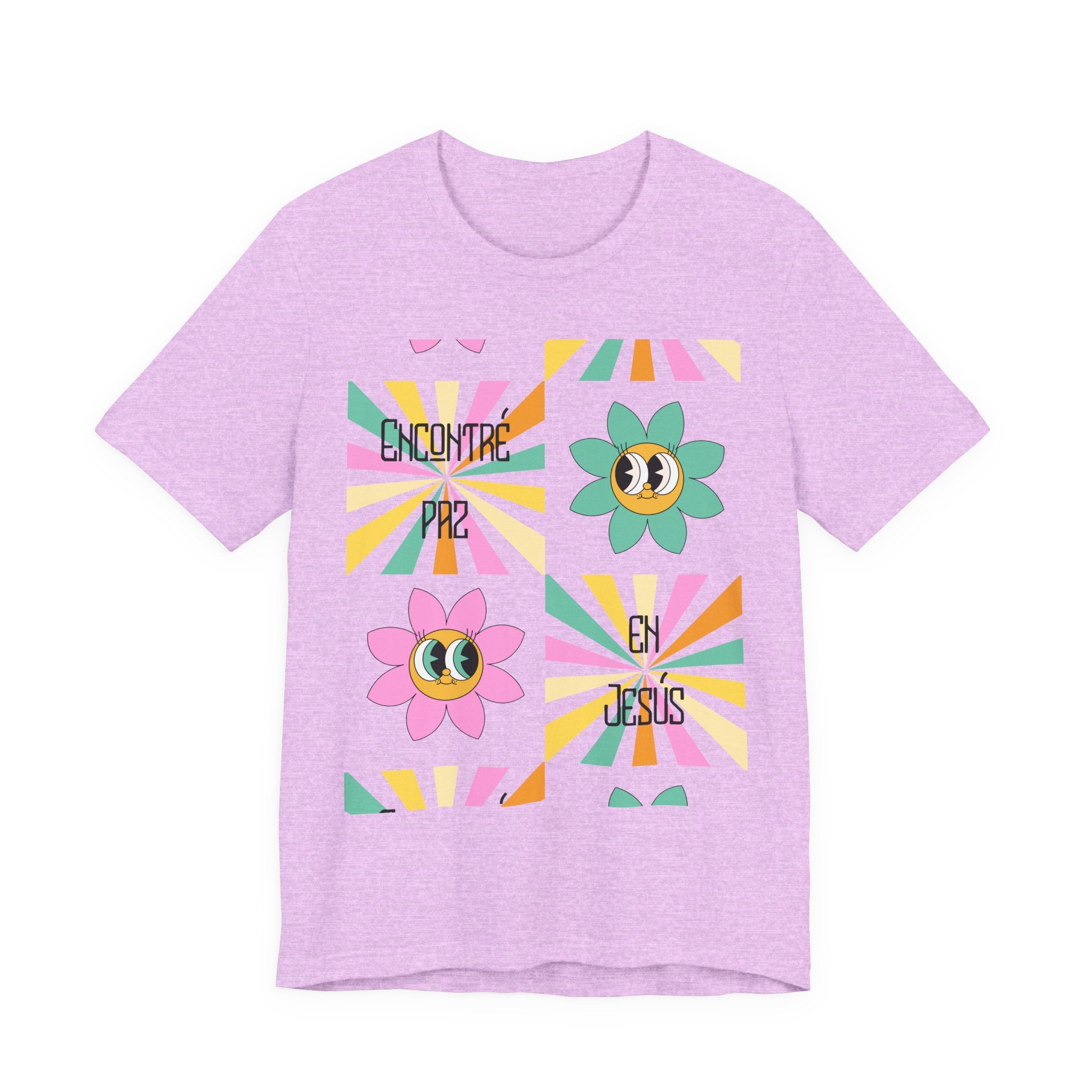 Woman's Spanish "Encontré paz en Jesús"- Camisa Retro Español