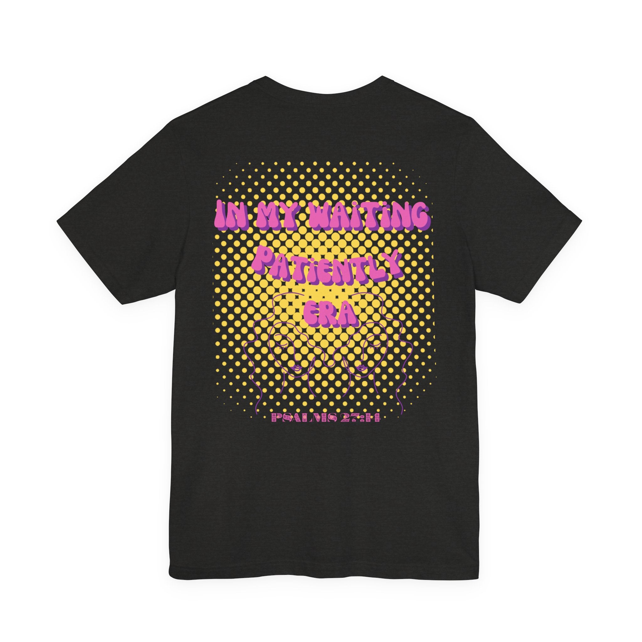 Women's 'In my Waiting Patiently Era' Tee - Yellow Graphic Jersey Short Sleeve