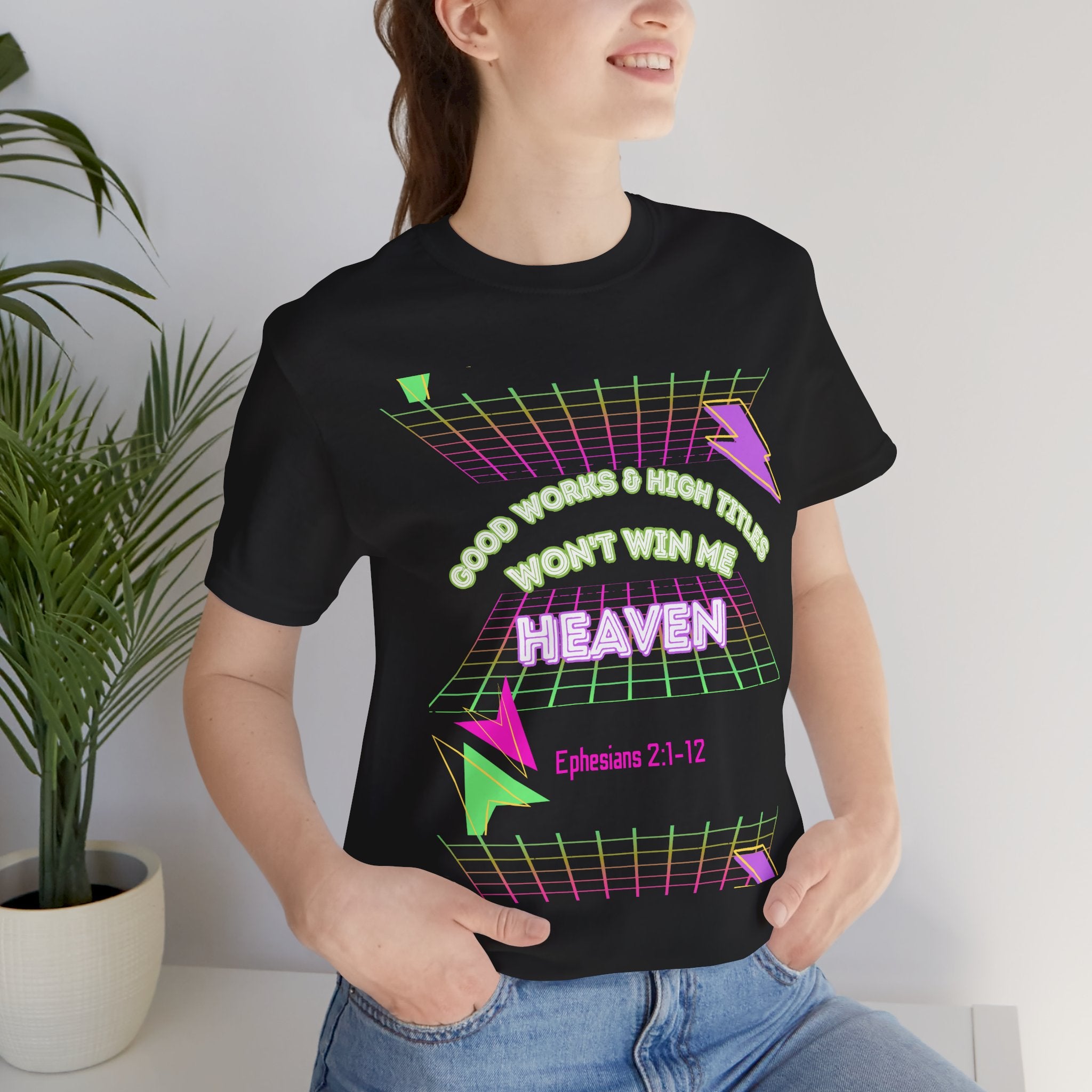 Woman's "Good works" Retro Tee— Ephesians 2:1-12 Retro Christian T-Shirt