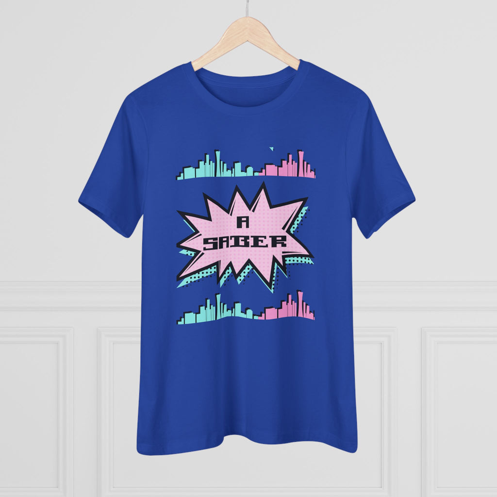Women's Spanish 'A Saber' Cotton Tee – Retro Español Graphic T-Shirt