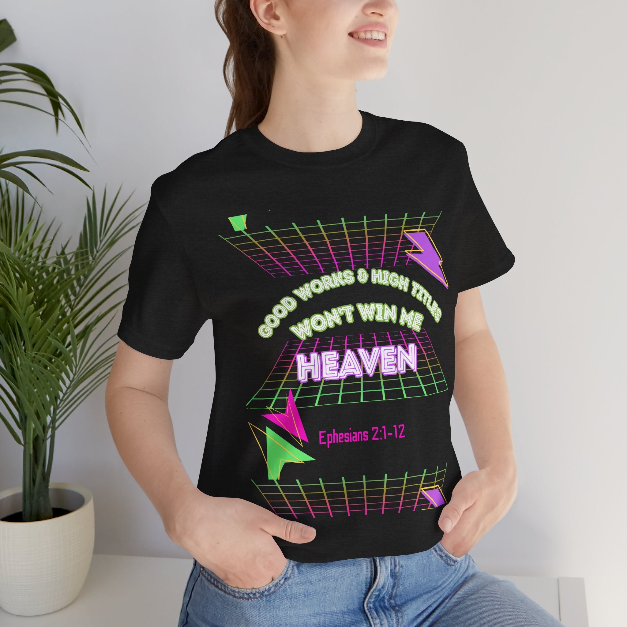 Woman's "Good works" Retro Tee— Ephesians 2:1-12 Retro Christian T-Shirt