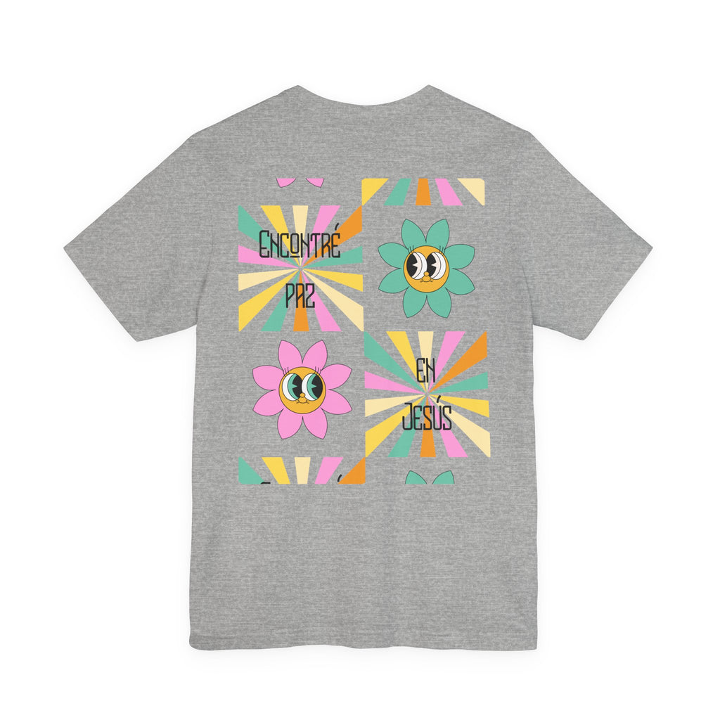 Woman's Spanish "Encontré paz en Jesús"- Camisa Retro Español