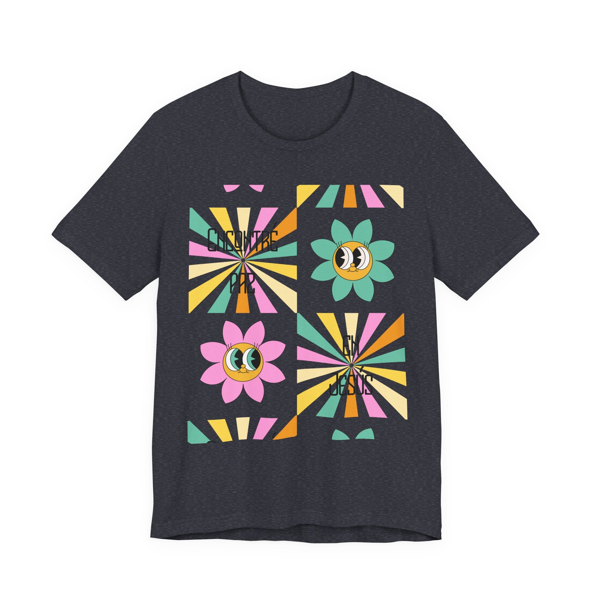 Woman's Spanish "Encontré paz en Jesús"- Camisa Retro Español