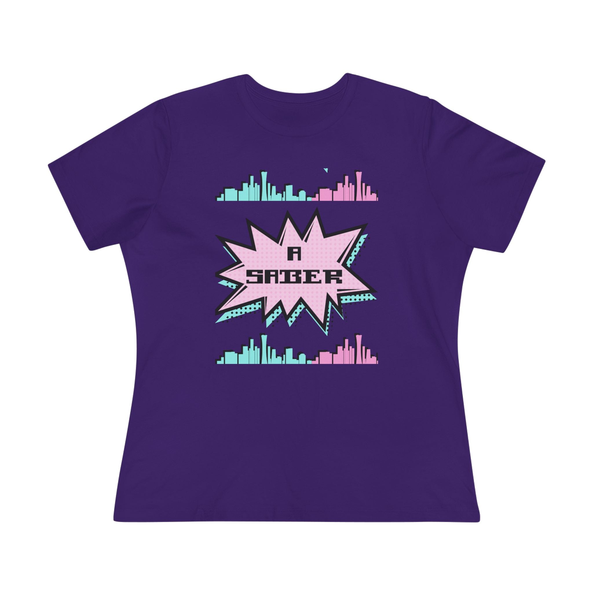 Women's Spanish 'A Saber' Cotton Tee – Retro Español Graphic T-Shirt