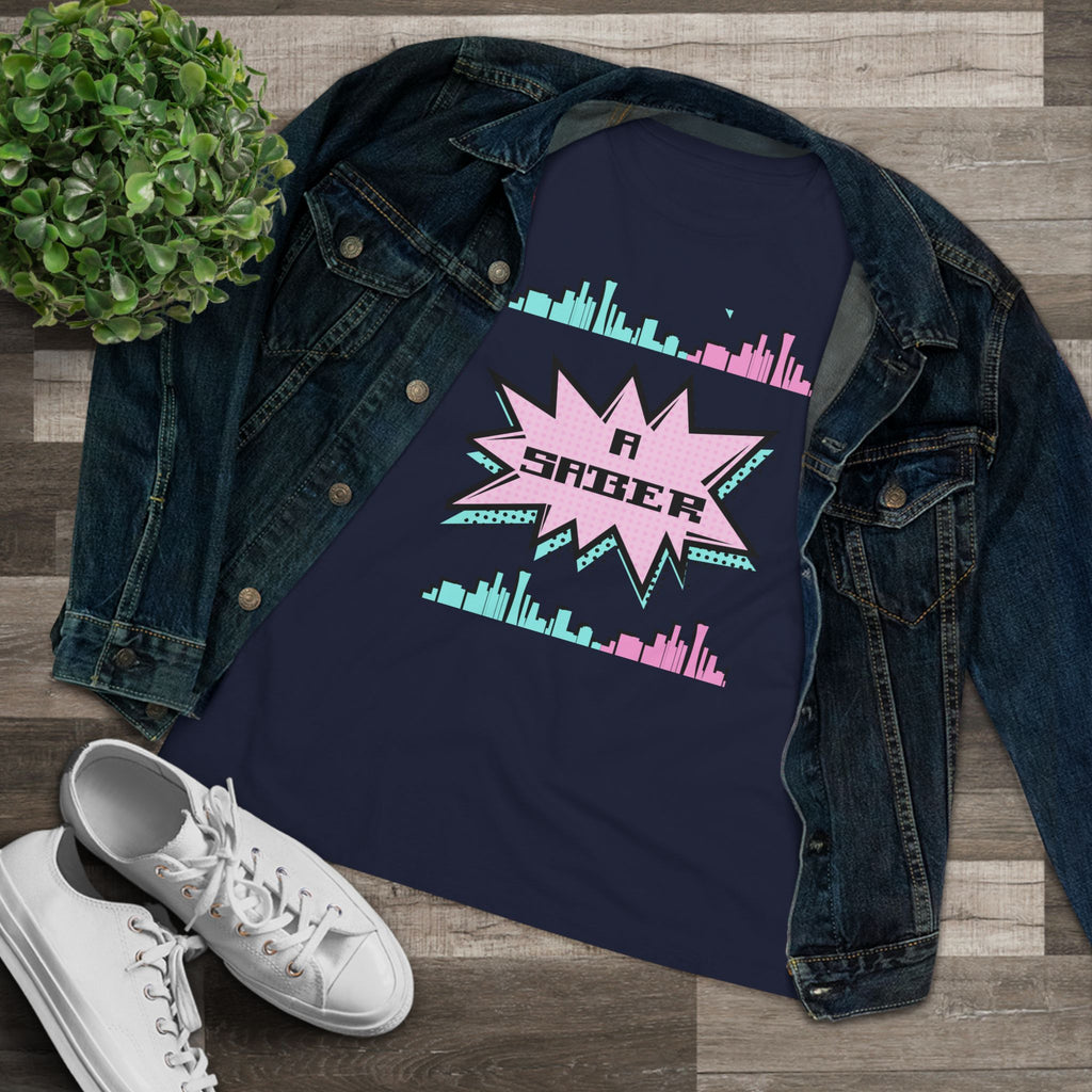 Women's Spanish 'A Saber' Cotton Tee – Retro Español Graphic T-Shirt