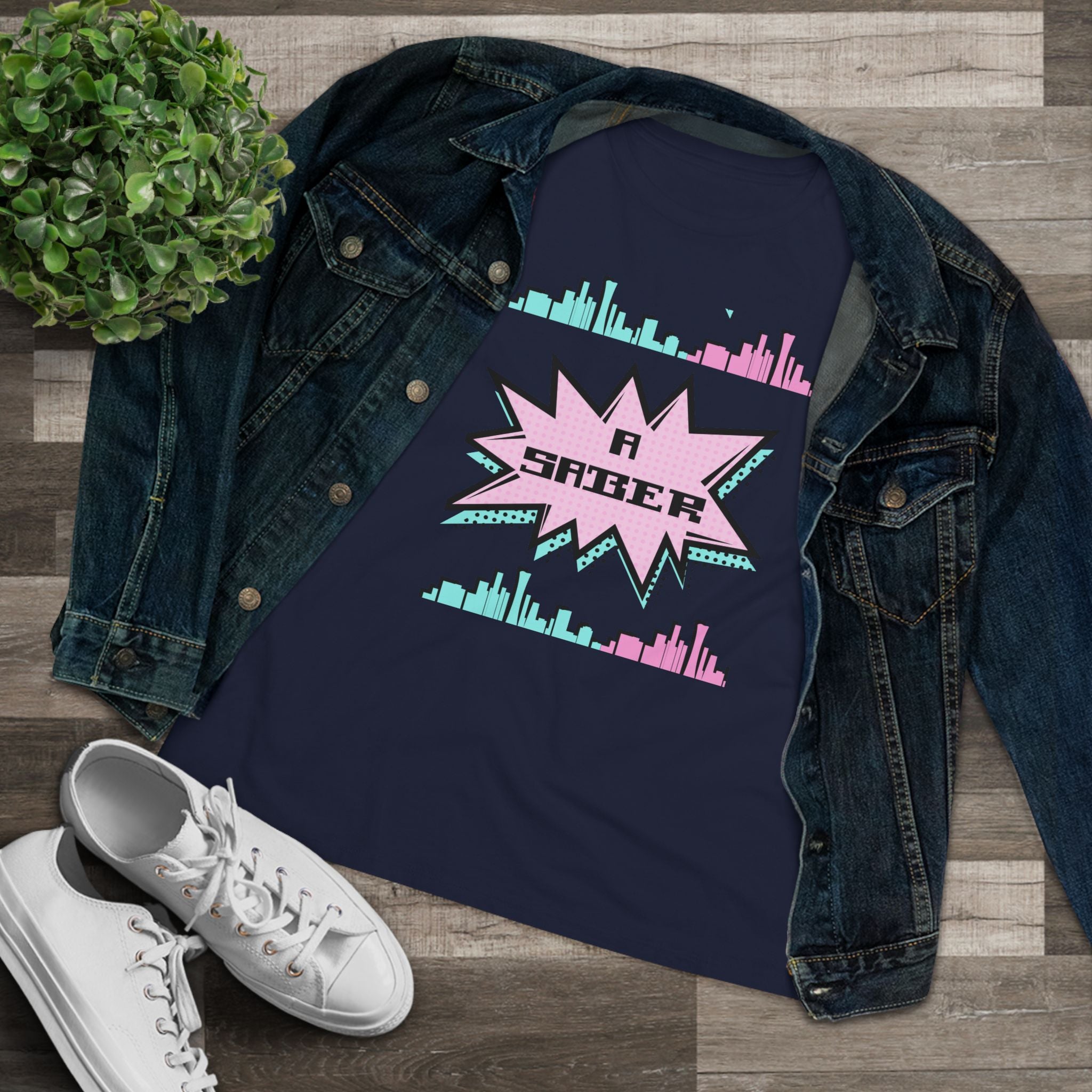 Women's Spanish 'A Saber' Cotton Tee – Retro Español Graphic T-Shirt