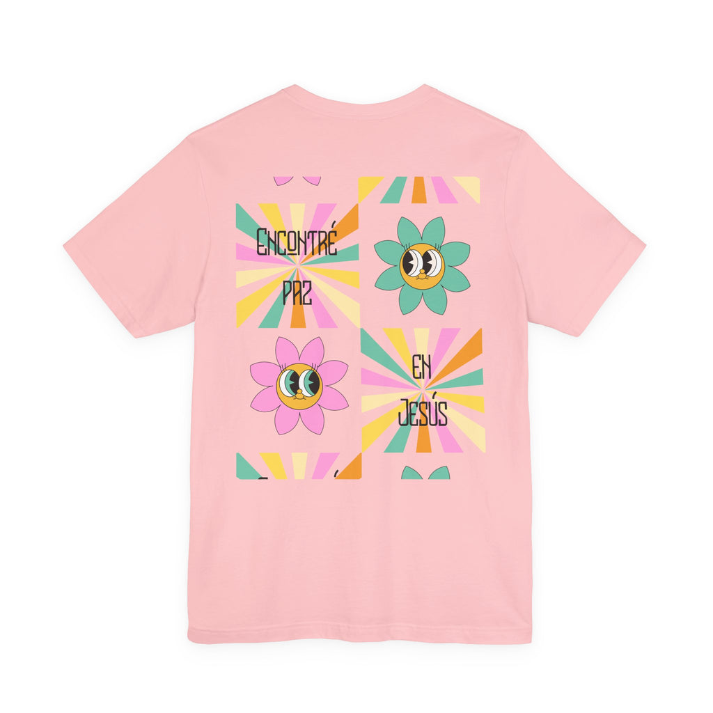 Woman's Spanish "Encontré paz en Jesús"- Camisa Retro Español