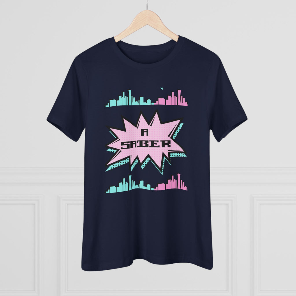 Women's Spanish 'A Saber' Cotton Tee – Retro Español Graphic T-Shirt
