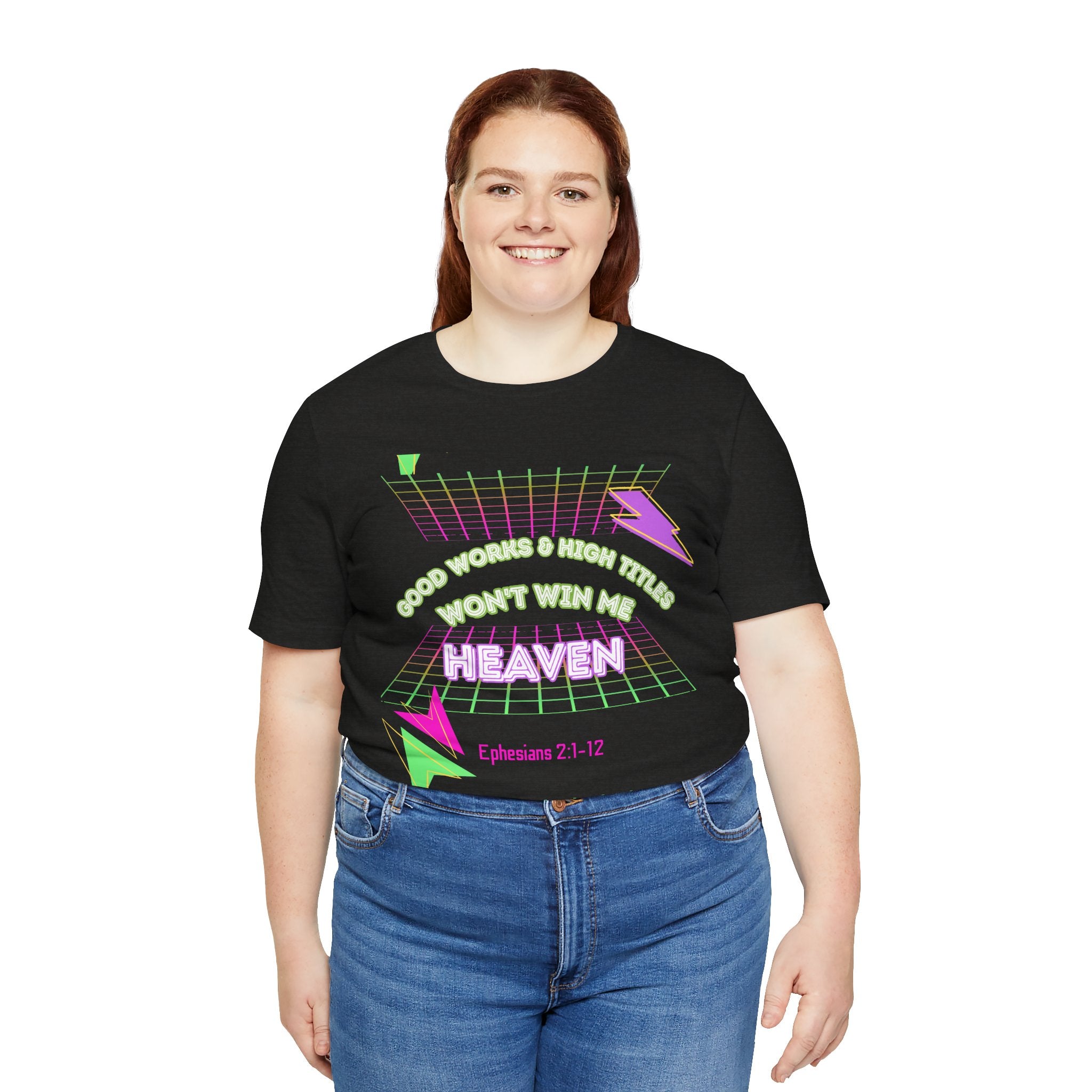 Woman's "Good works" Retro Tee— Ephesians 2:1-12 Retro Christian T-Shirt