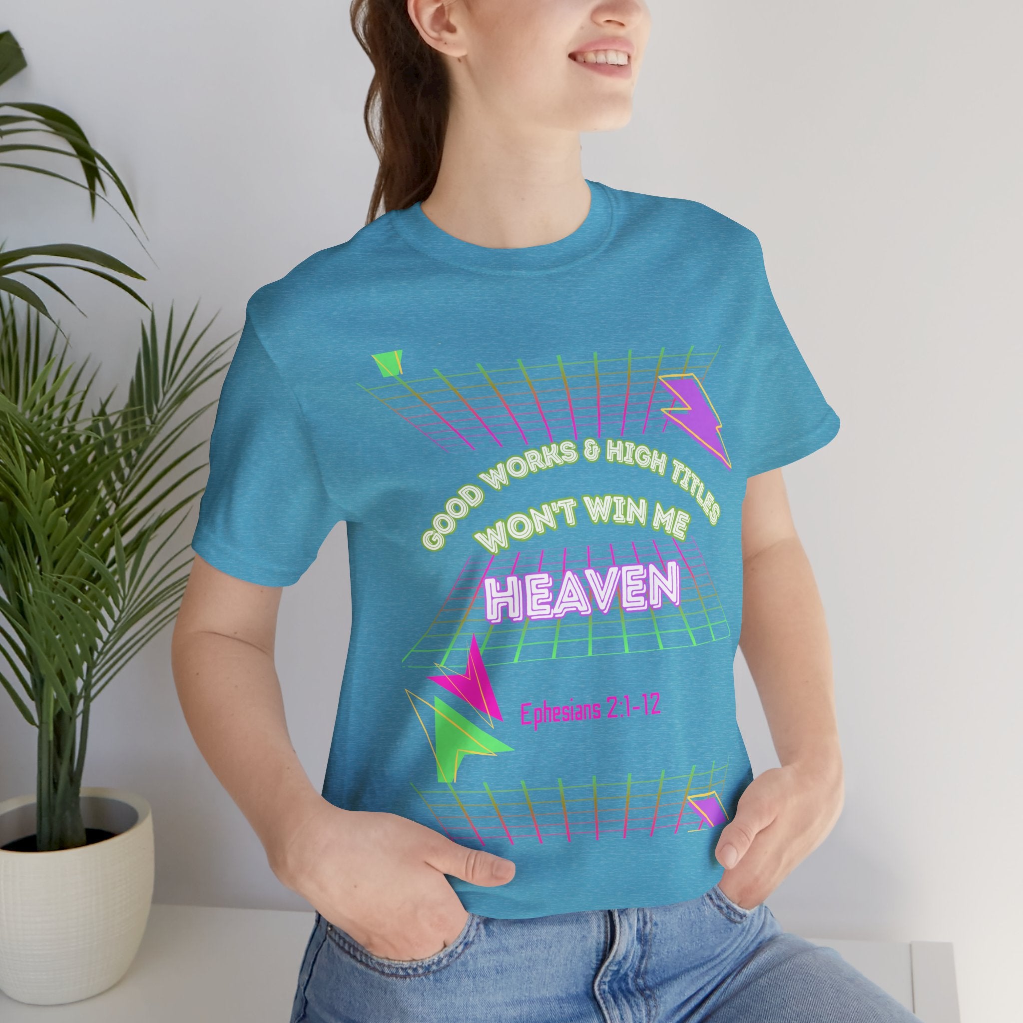 Woman's "Good works" Retro Tee— Ephesians 2:1-12 Retro Christian T-Shirt