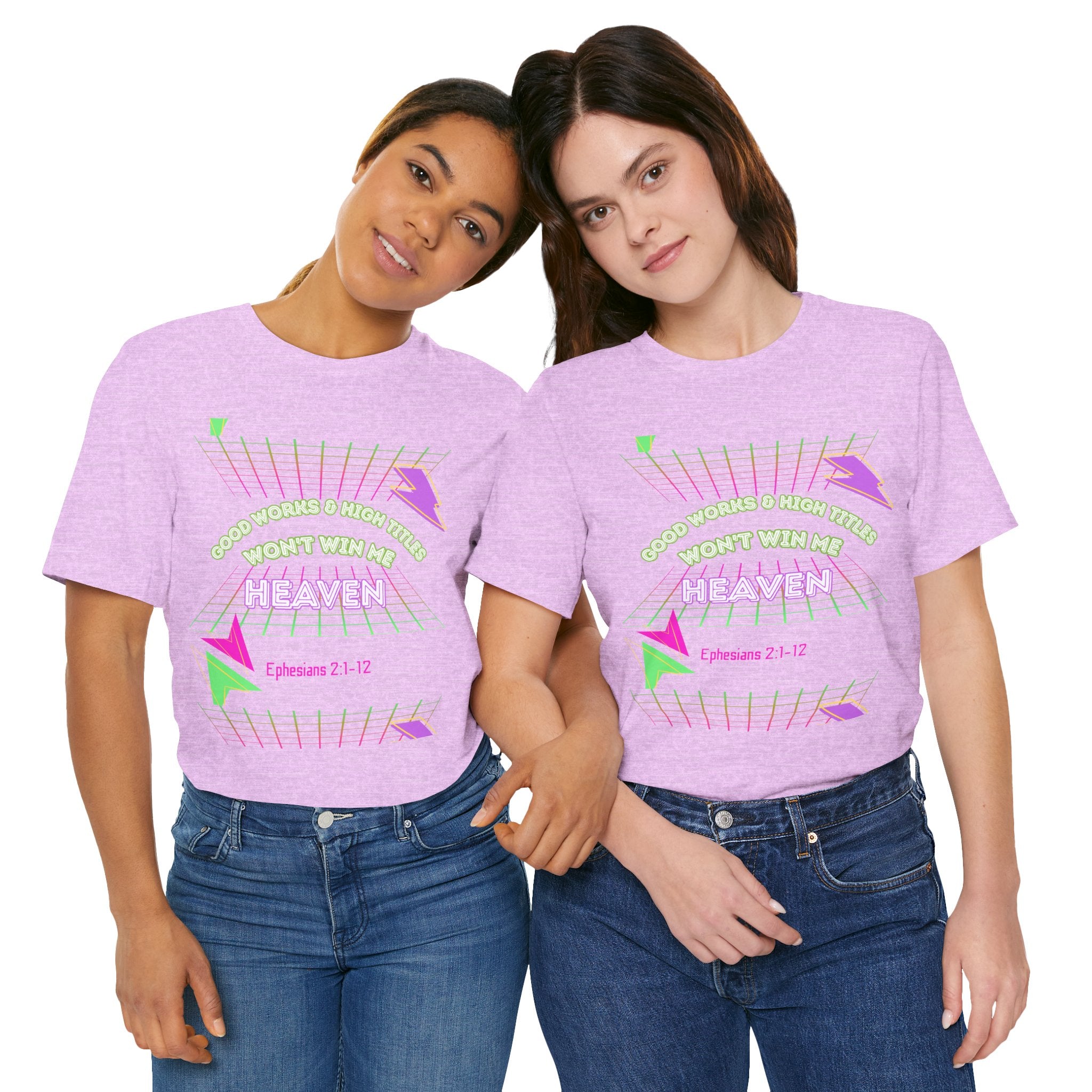 Woman's "Good works" Retro Tee— Ephesians 2:1-12 Retro Christian T-Shirt