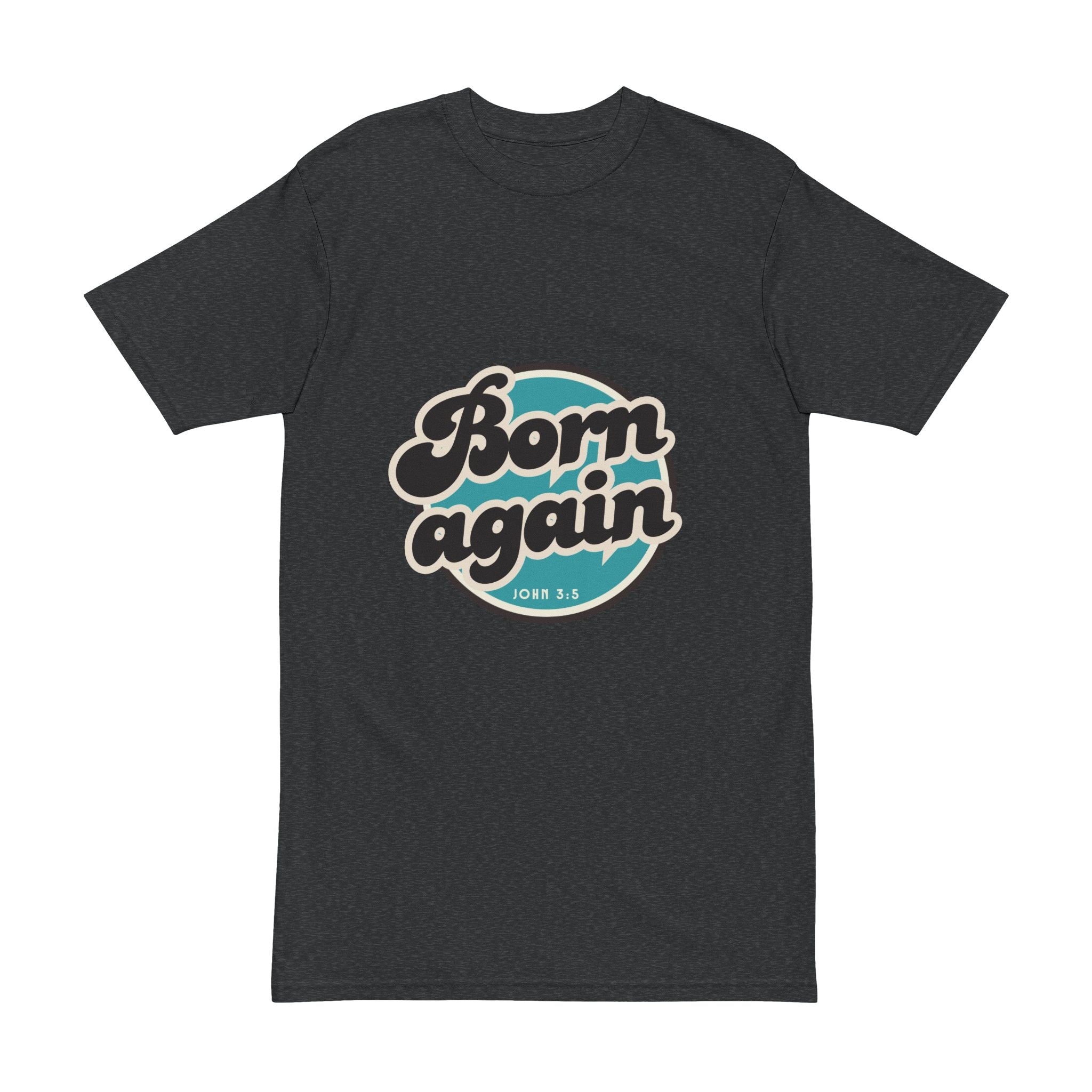 Men's 'Born Again' T-Shirt — Retro Christian Faith Tee (John 3:5)